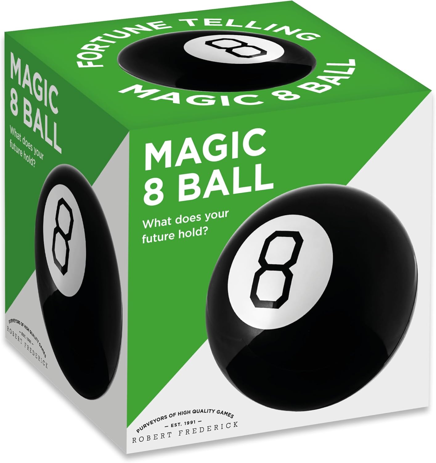 Robert Frederick Mystic 8 Ball - Fortune-Telling Magic Ball, Black