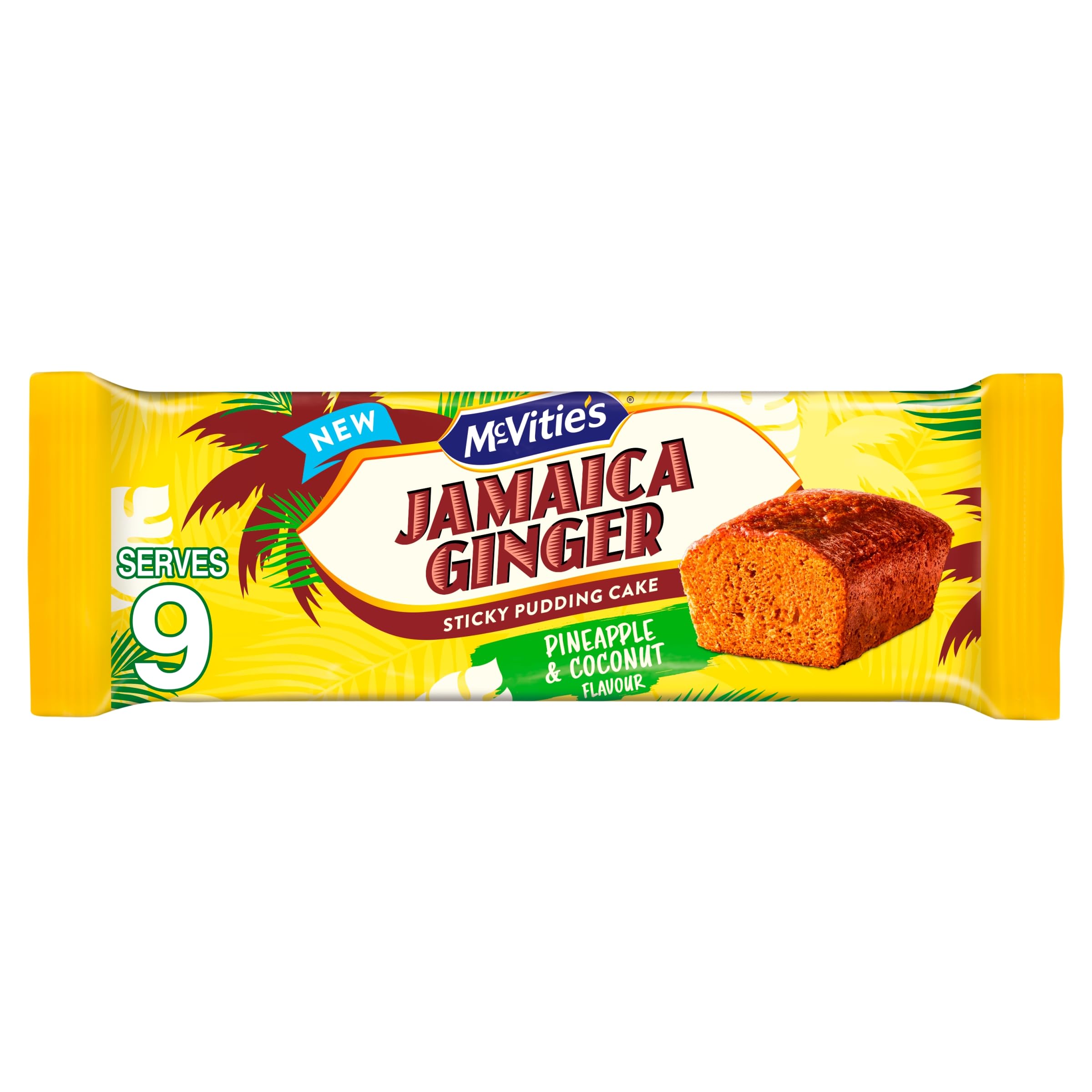 McVitie's Jamaica Ginger Cake - Pineapple & Coconut Flavour Sticky Pudding Cake | 232g