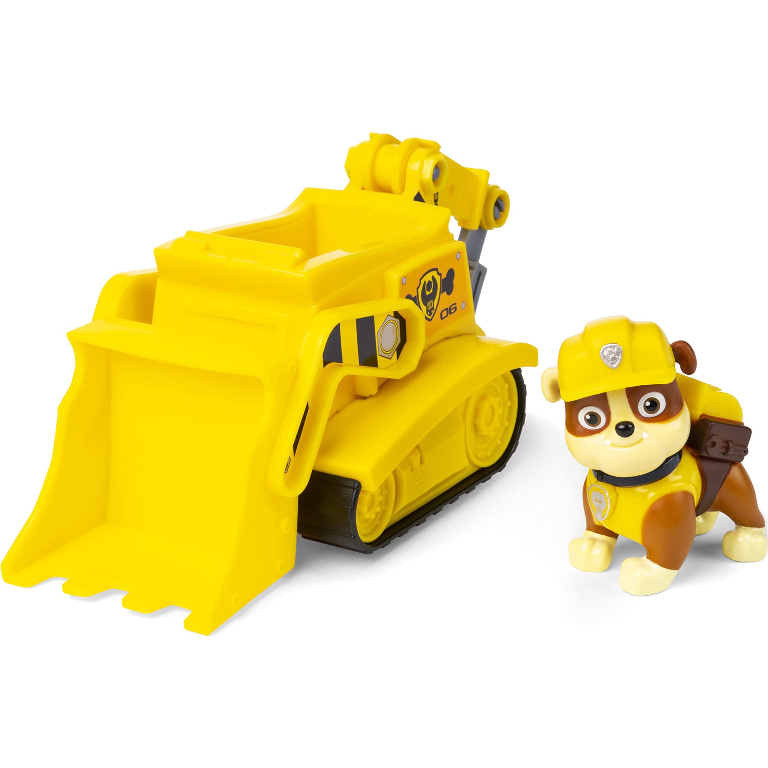 Paw Patrol Rubble’s Bulldozer with Collectible Figure - Vehicle Toy for Kids 3+ 1