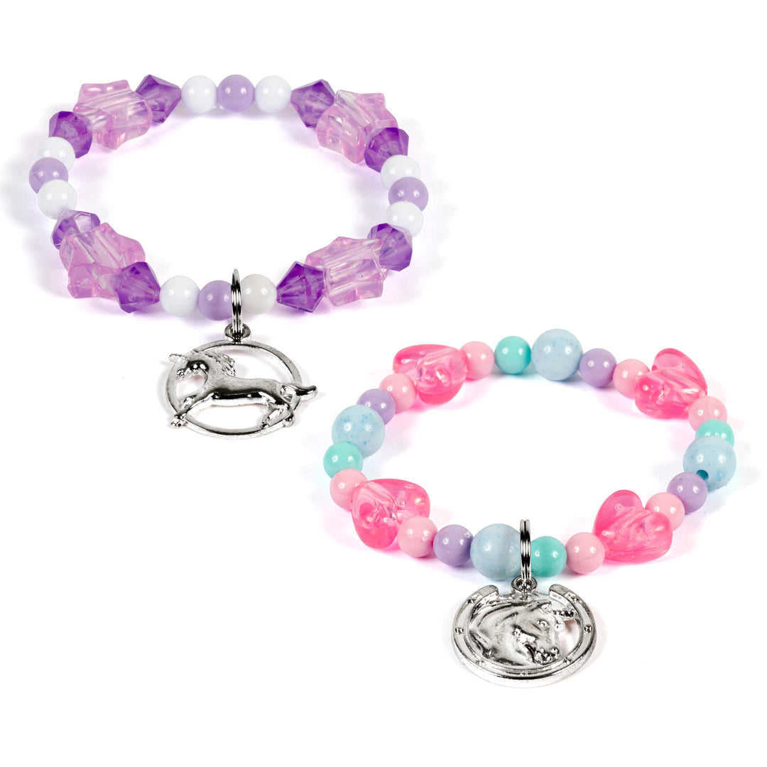 Craftbox CB806 Unicorn Charm Jewellery Craft Set - Create 10+ Pieces, Ages 4+
