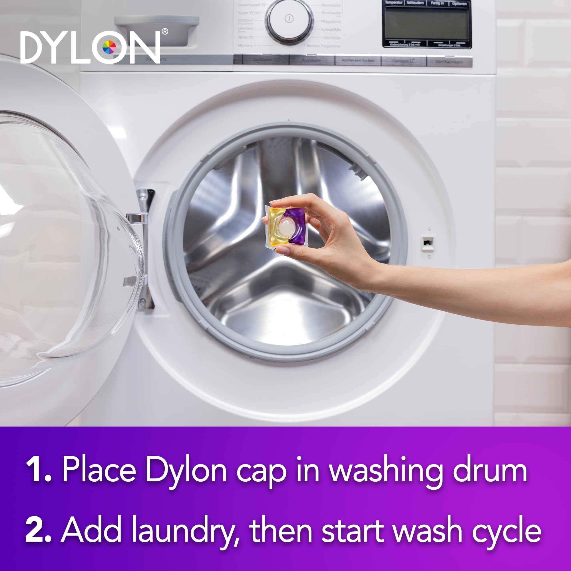 Dylon Black & Dark Caps Laundry Detergent (40 Wash Loads) 3