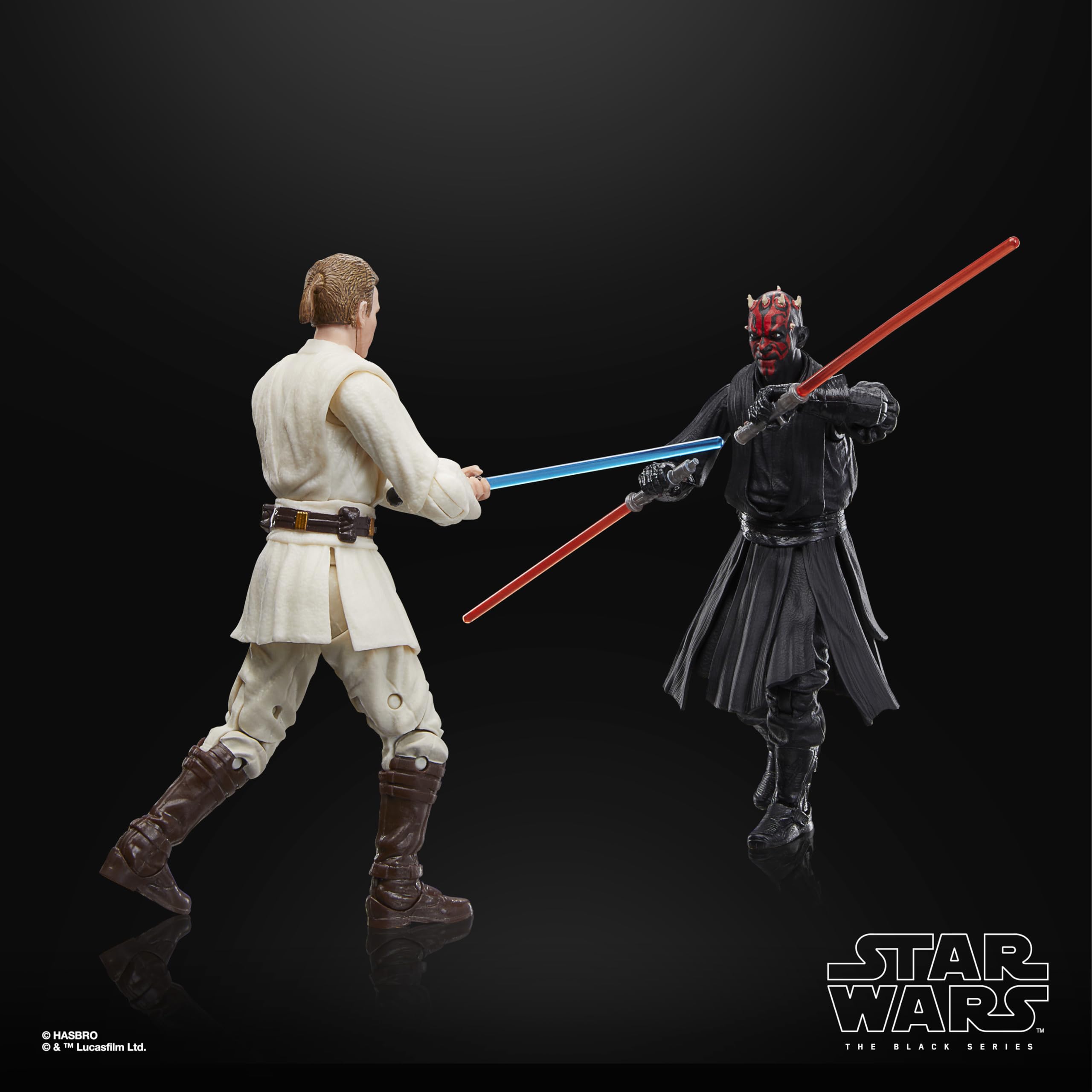 Star Wars The Black Series Qui-Gon Jinn, Darth Maul & Obi-Wan Kenobi 6-Inch Action Figure 3-Pack 16
