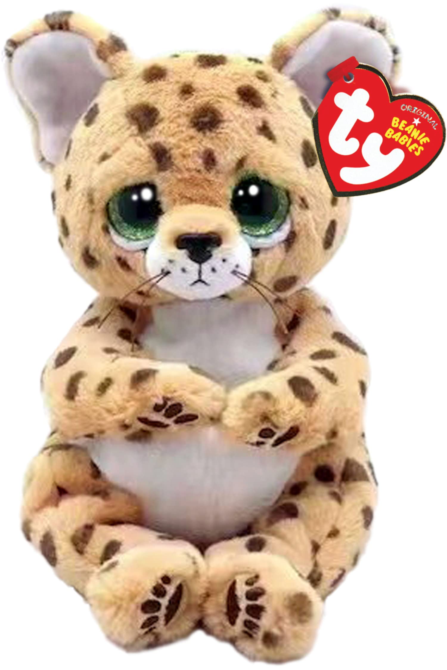 TY Lloyd Leopard Beanie Bellie Regular 6 Inches | Beanie Baby Soft Plush Toy | Collectible Cuddly Fabric Teddy 1