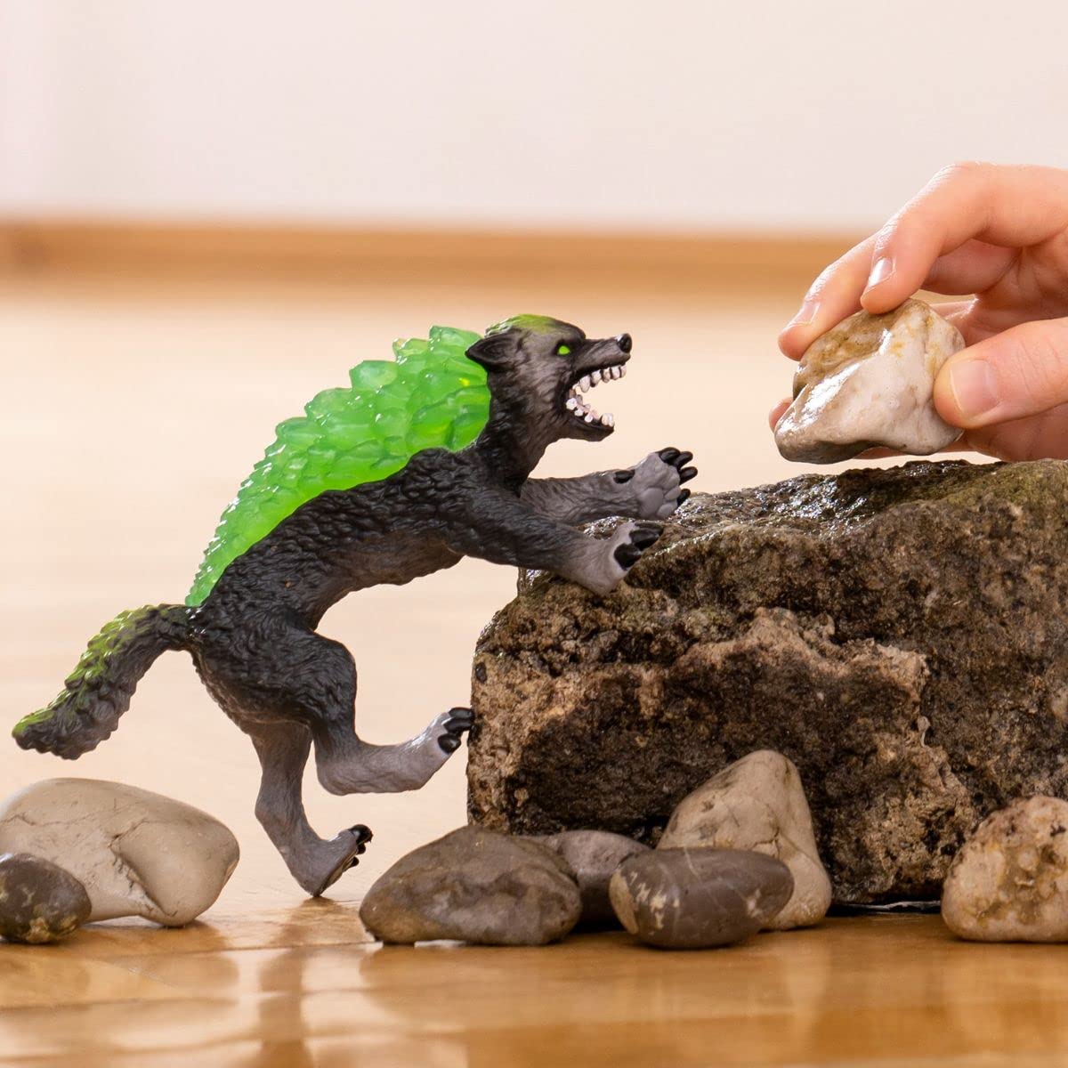 Schleich Eldrador 70153 Granite Wolf - Detailed Mythical Creature Action Figure for Kids 7+ 8