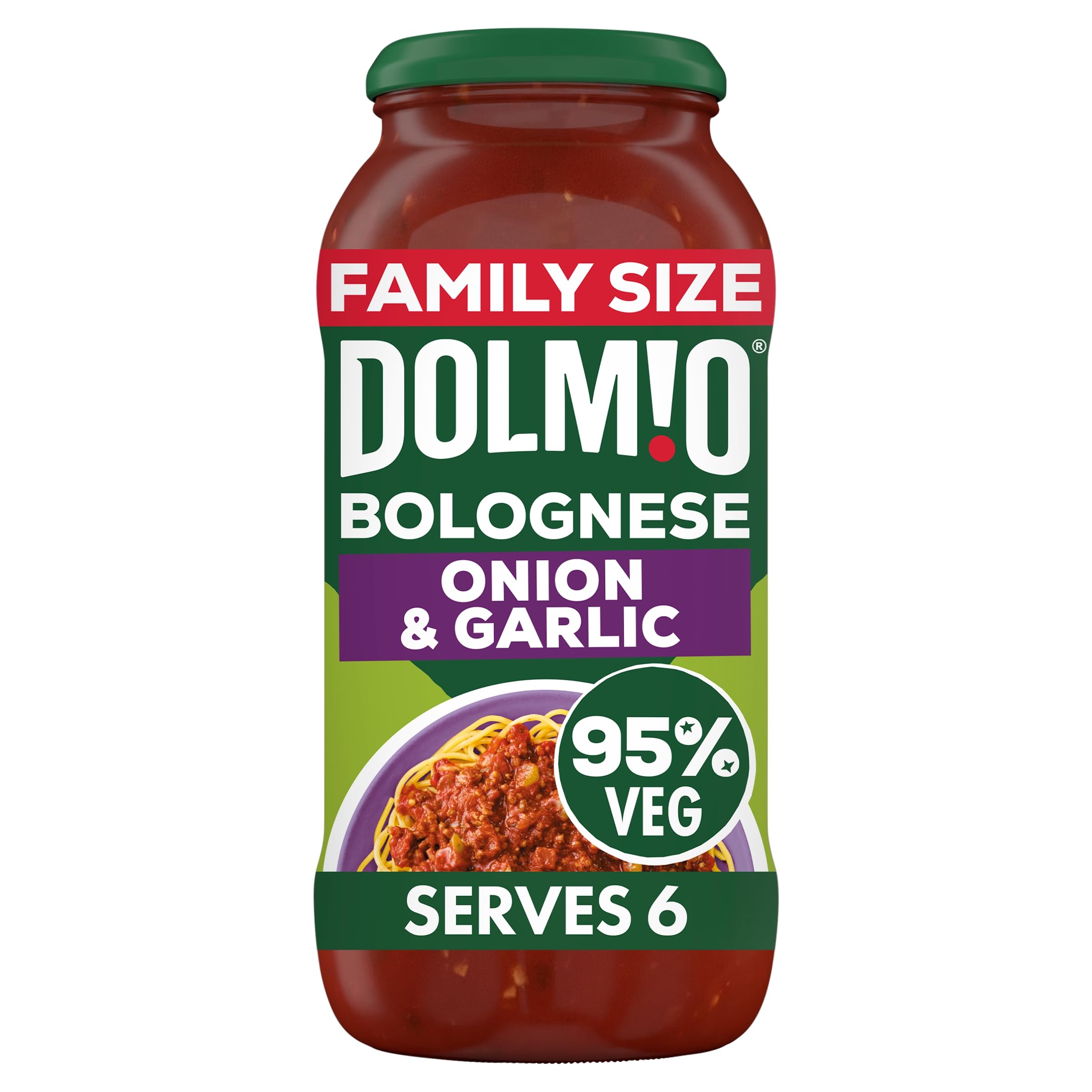 Dolmio Bolognese Onion and Garlic Pasta Sauce - Family Size | 675g Jar | 95% Vegetables 1