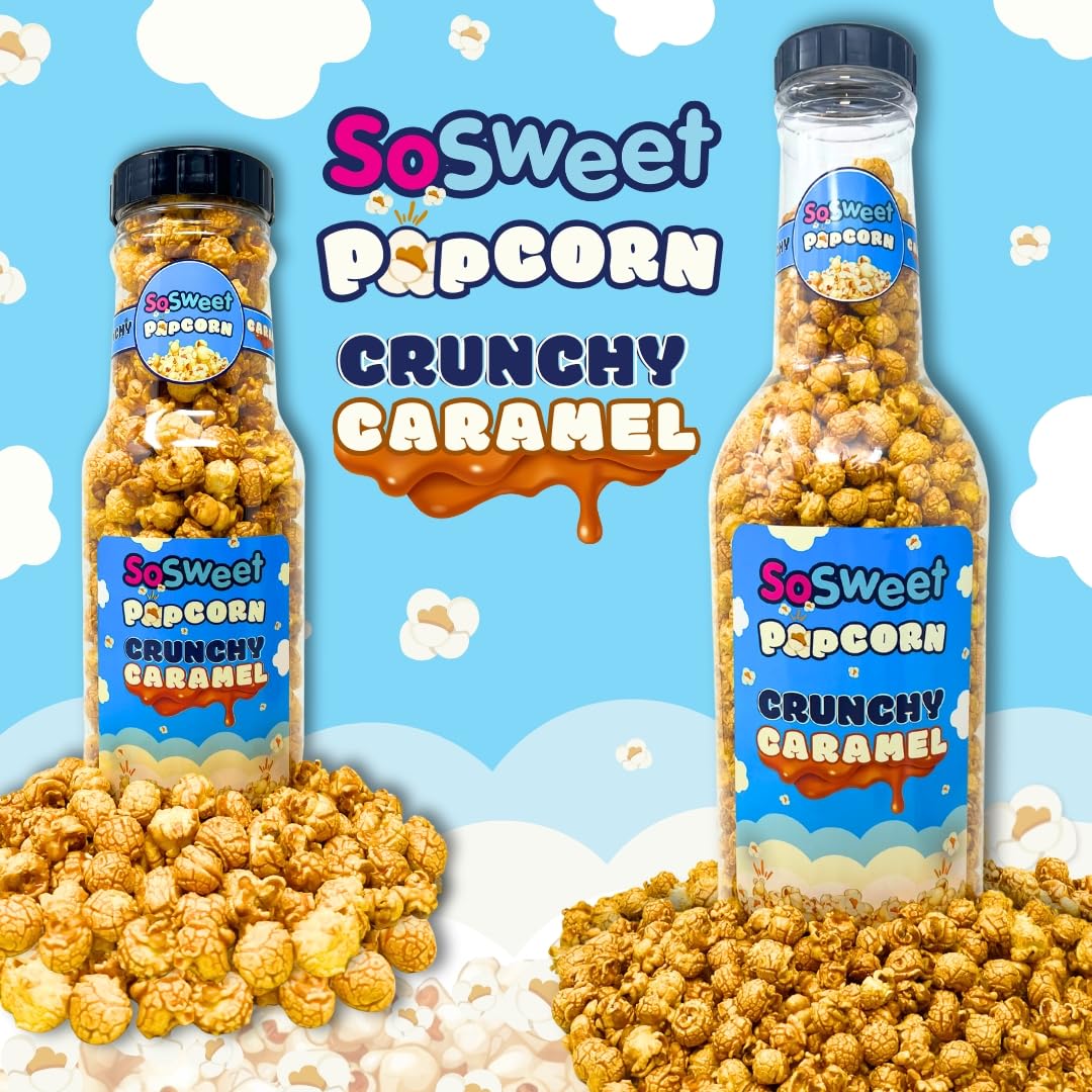 SoSweet Crunchy Caramel Popcorn - Large 890g Reusable Money Box Jar | Gluten Free 6