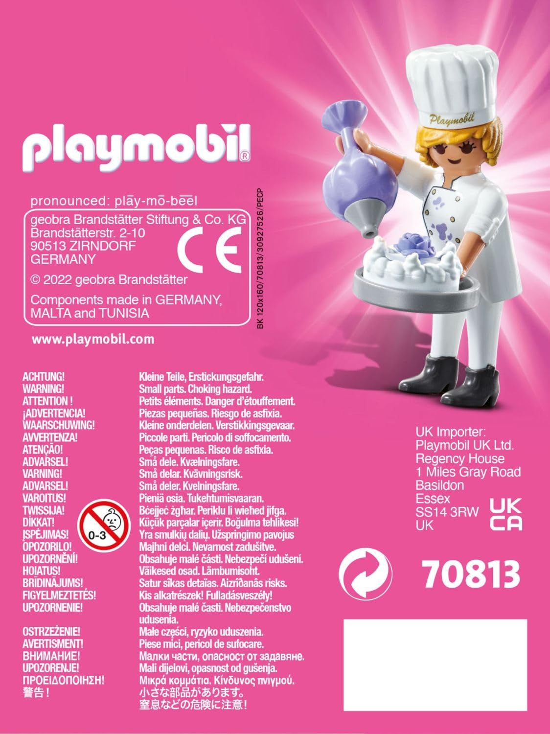 Playmobil 70813 Konditor-Spielset – Sammelfigur mit Kochmütze und Spritzbeutel, Alter 4–10 4