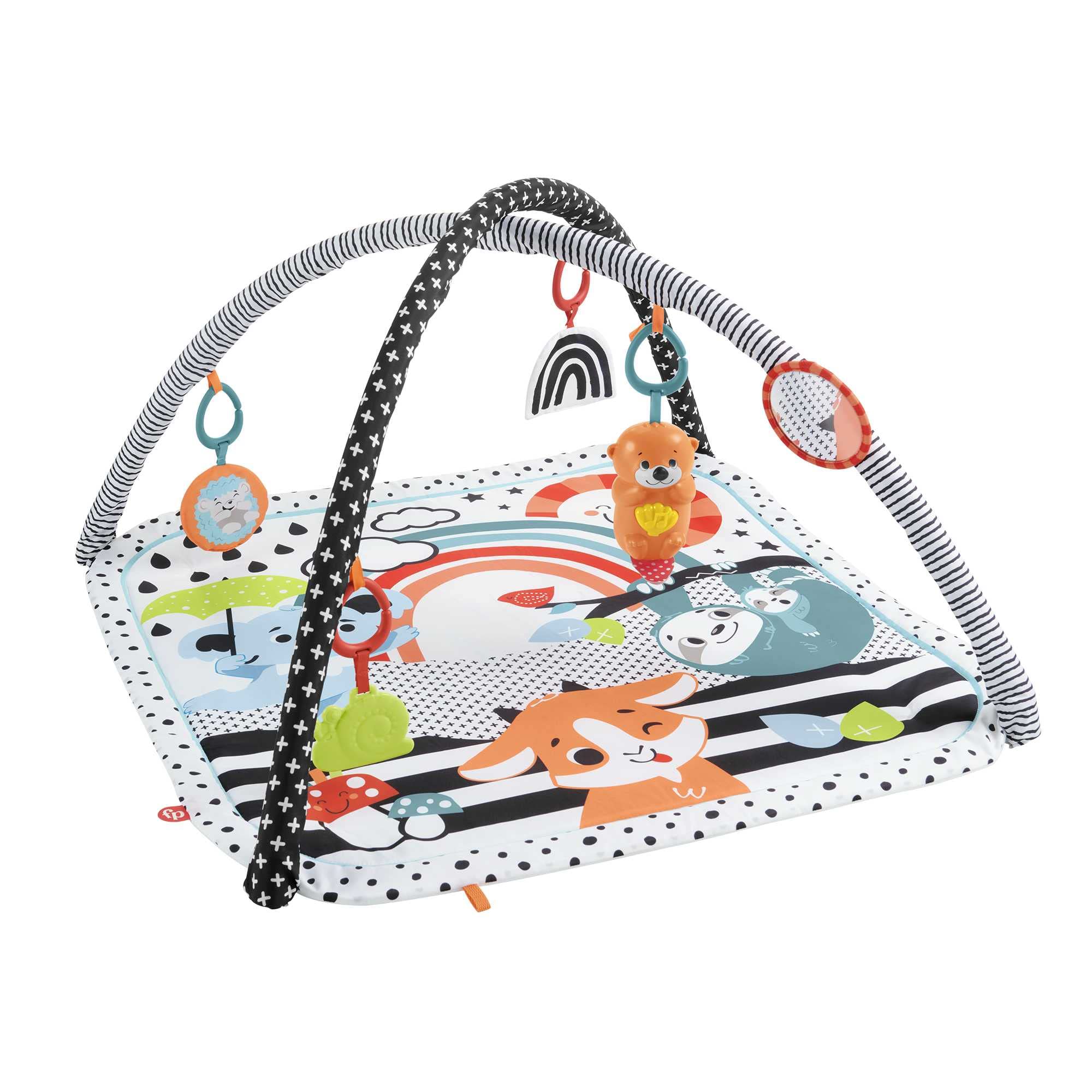 Fisher-Price 3-in-1 Baby Gym Newborn Playset - Tummy Time, Music & Lights, Sensory Toys 1