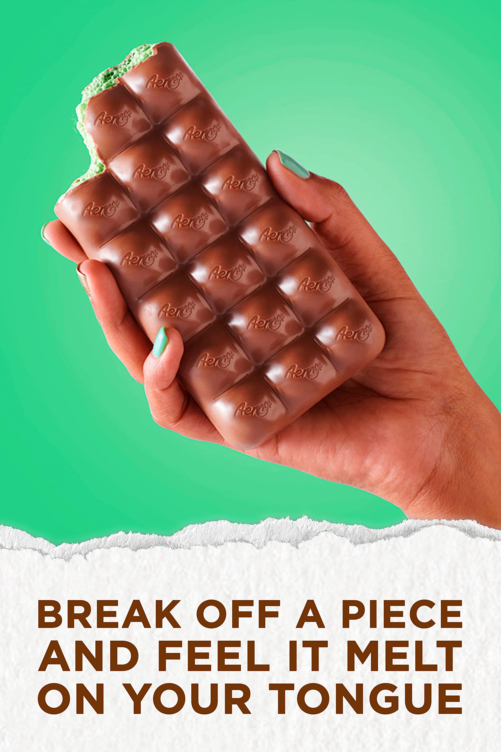 Aero Peppermint Mint Chocolate Sharing Bars, 15 x 90 g