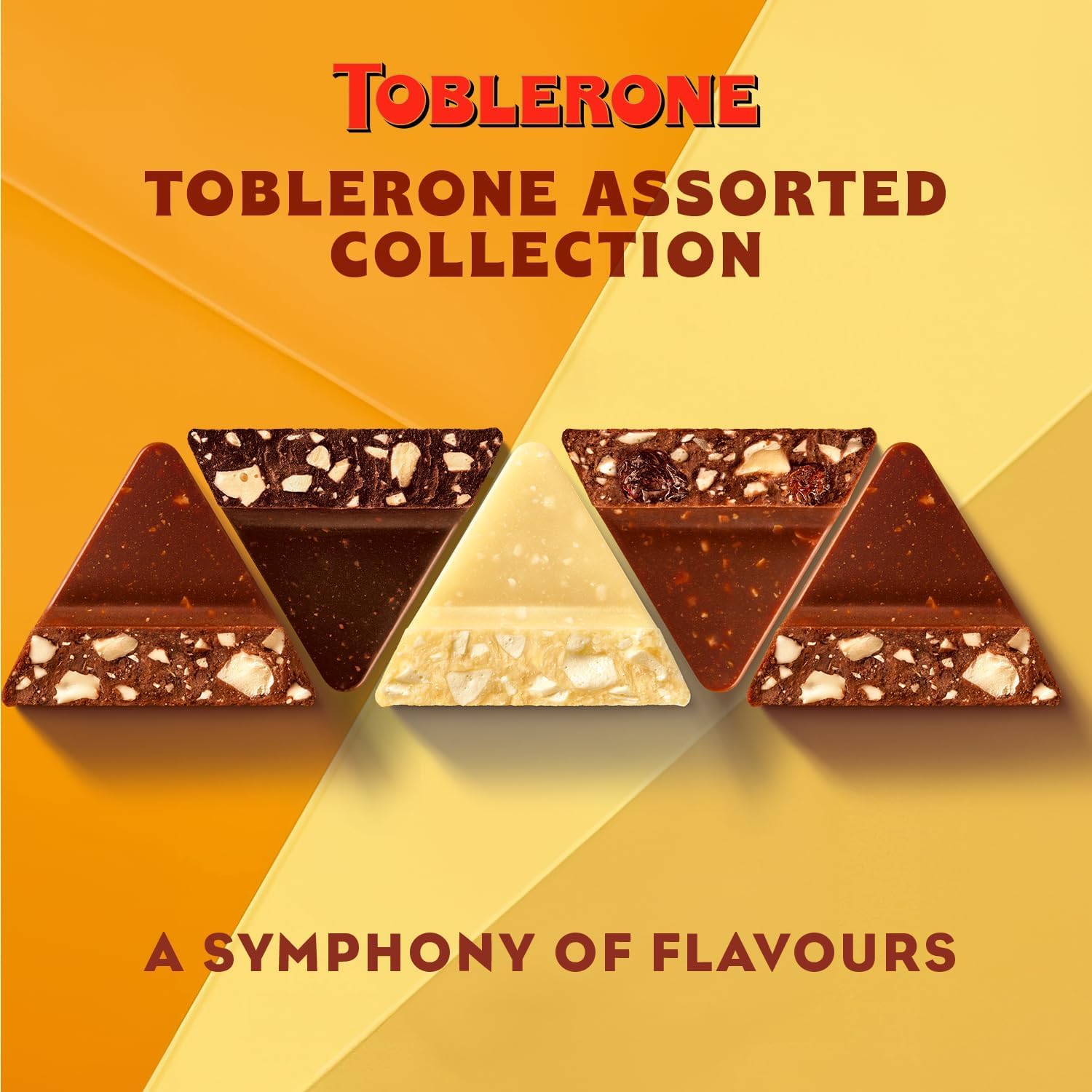 Toblerone Assorted Diamond Chocolate Truffles - Milk, Dark & Golden Caramel Praline, 180g 14
