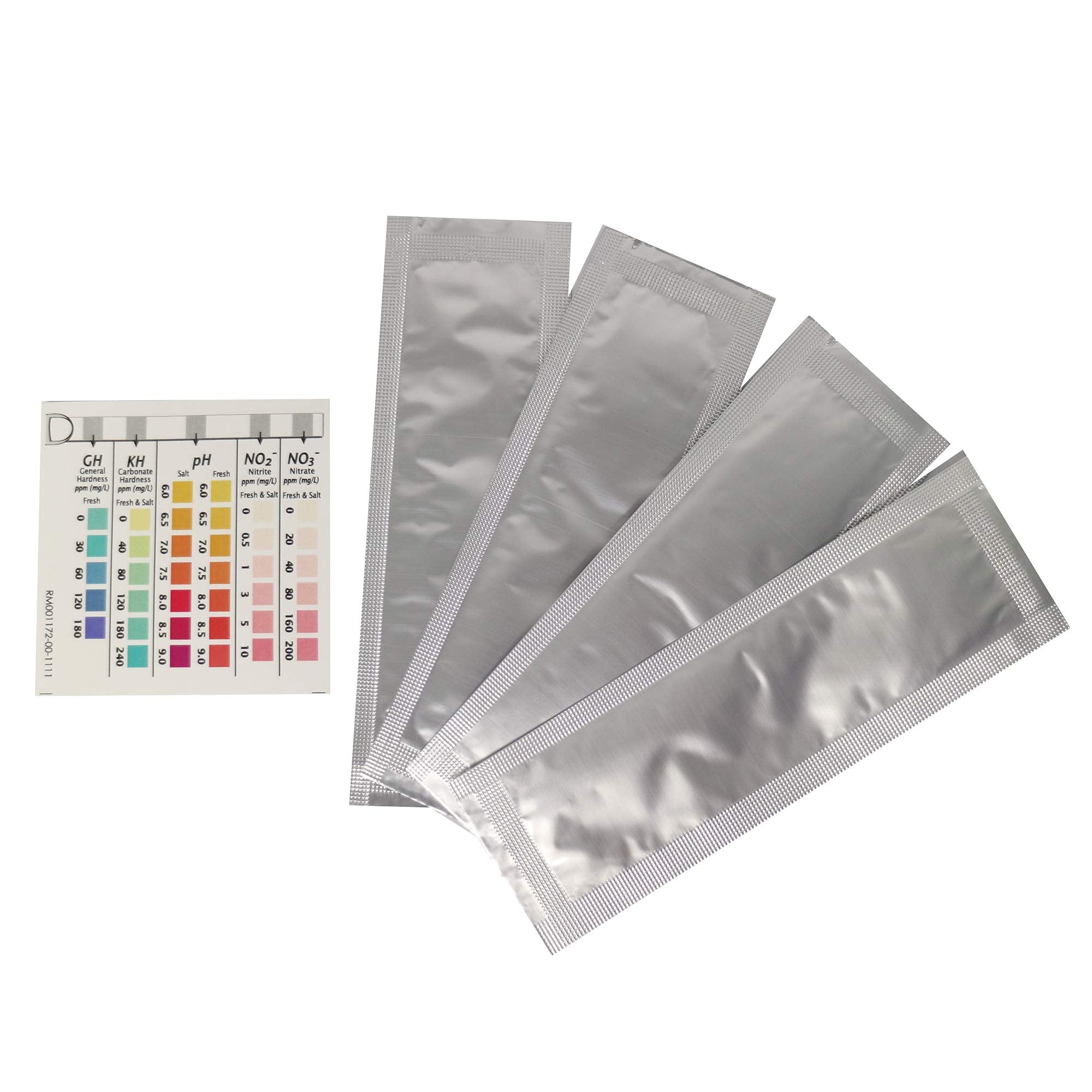 API 5-IN-1 Test Strips - Monitors pH, Nitrite, Nitrate, GH, KH for Freshwater & Saltwater Aquariums | 4 Count