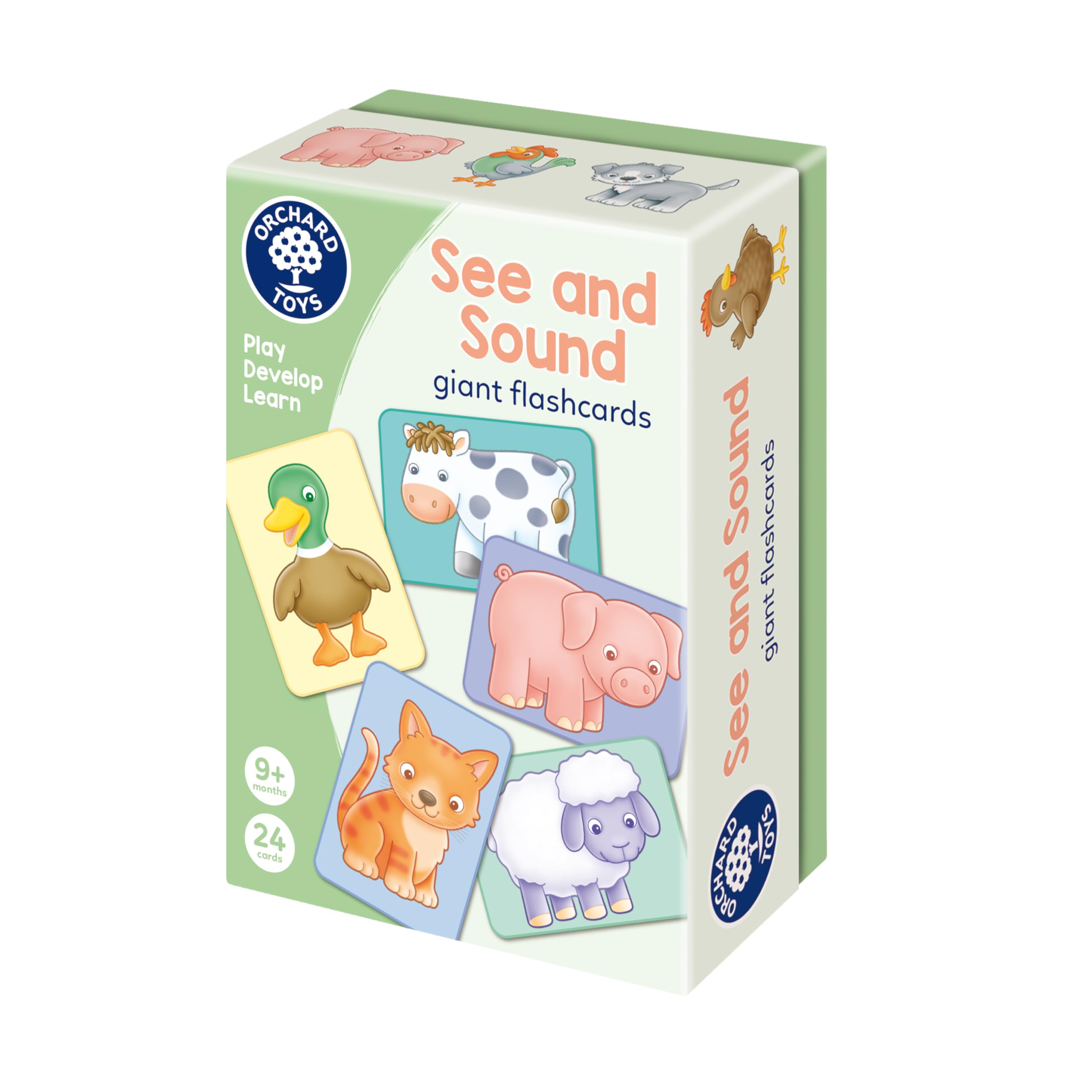 Orchard Toys See and Sound Giant Flashcards for Babies and Toddlers 1