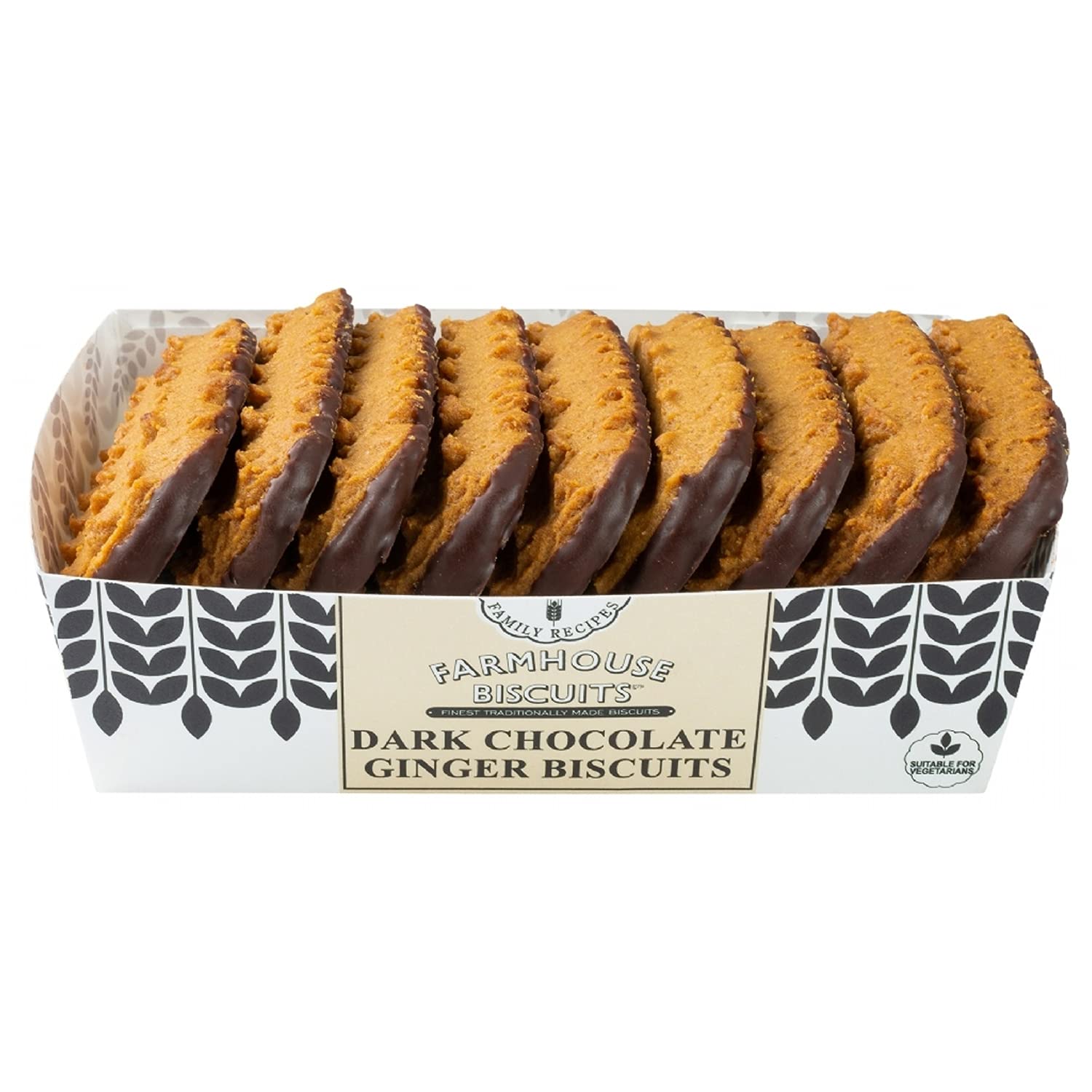 Farmhouse Biscuits - Dark Chocolate Gingers Biscuits, 150g 1