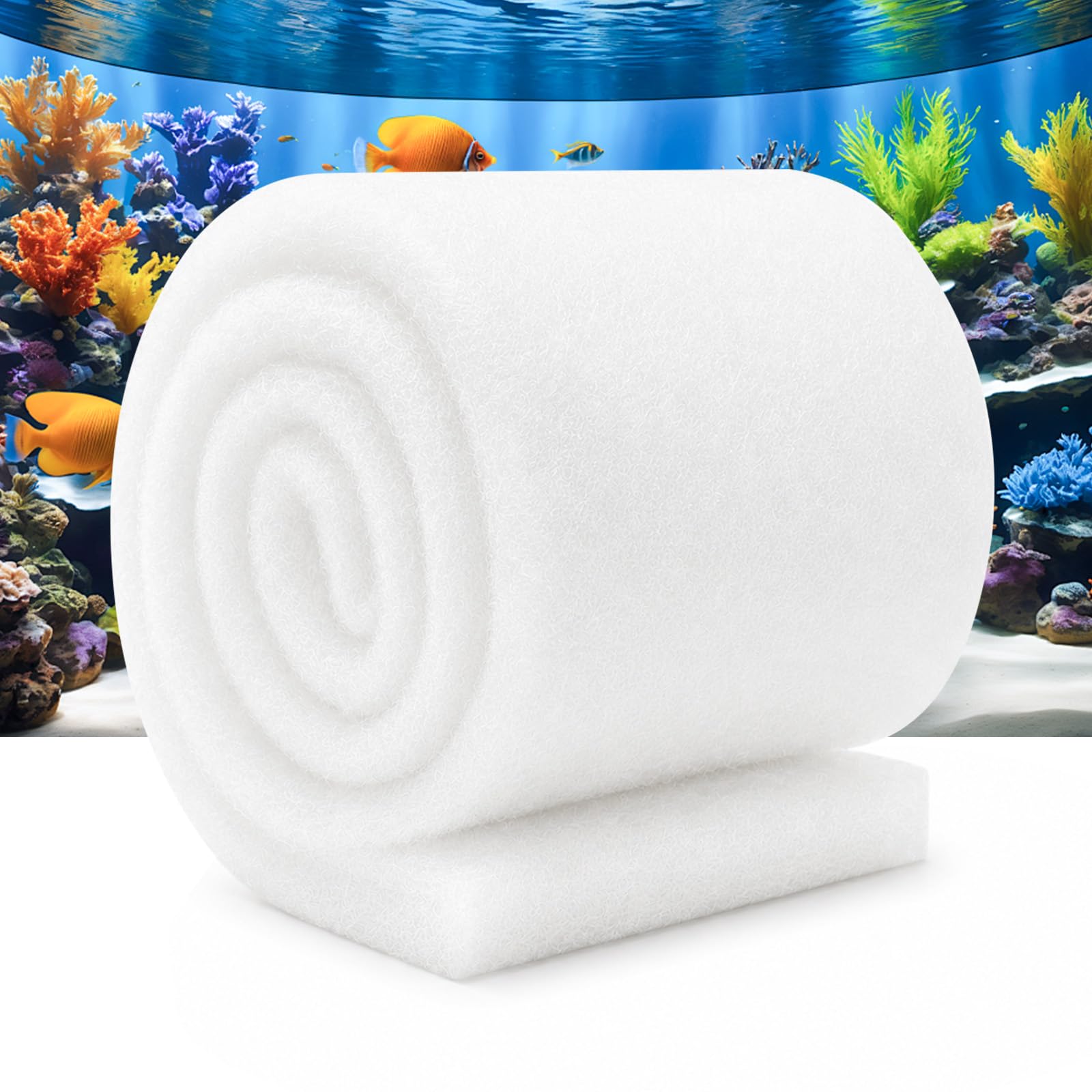 Admygo Aquarium Filter Sponge Roll - 1m x 12cm Mechanical Filtration | Cut-to-Size Foam Media