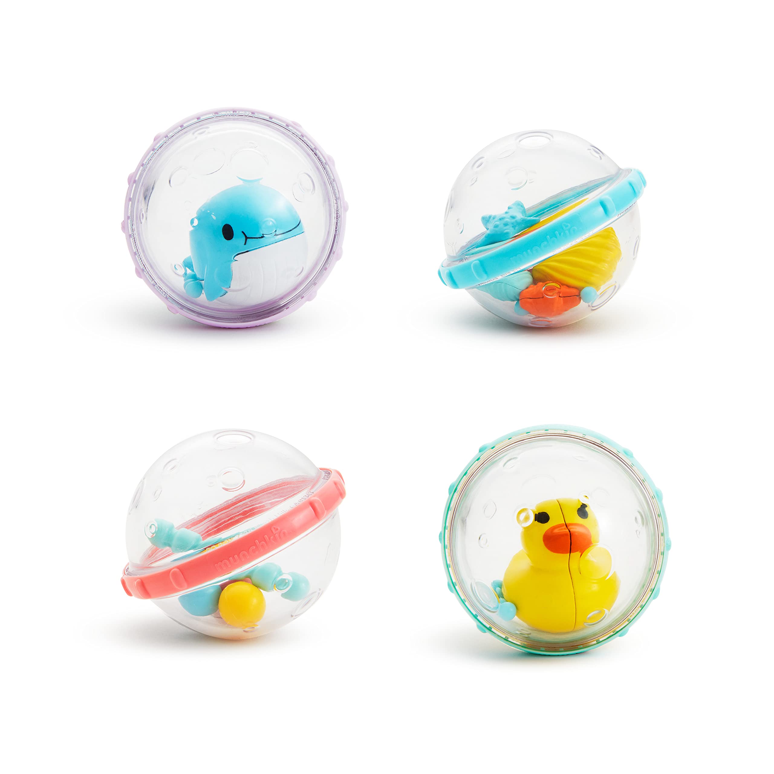 Munchkin Float and Play Bubbles Bath Toy - Spinning, Rattling & Floating Water Play for Babies 4+ Months 1
