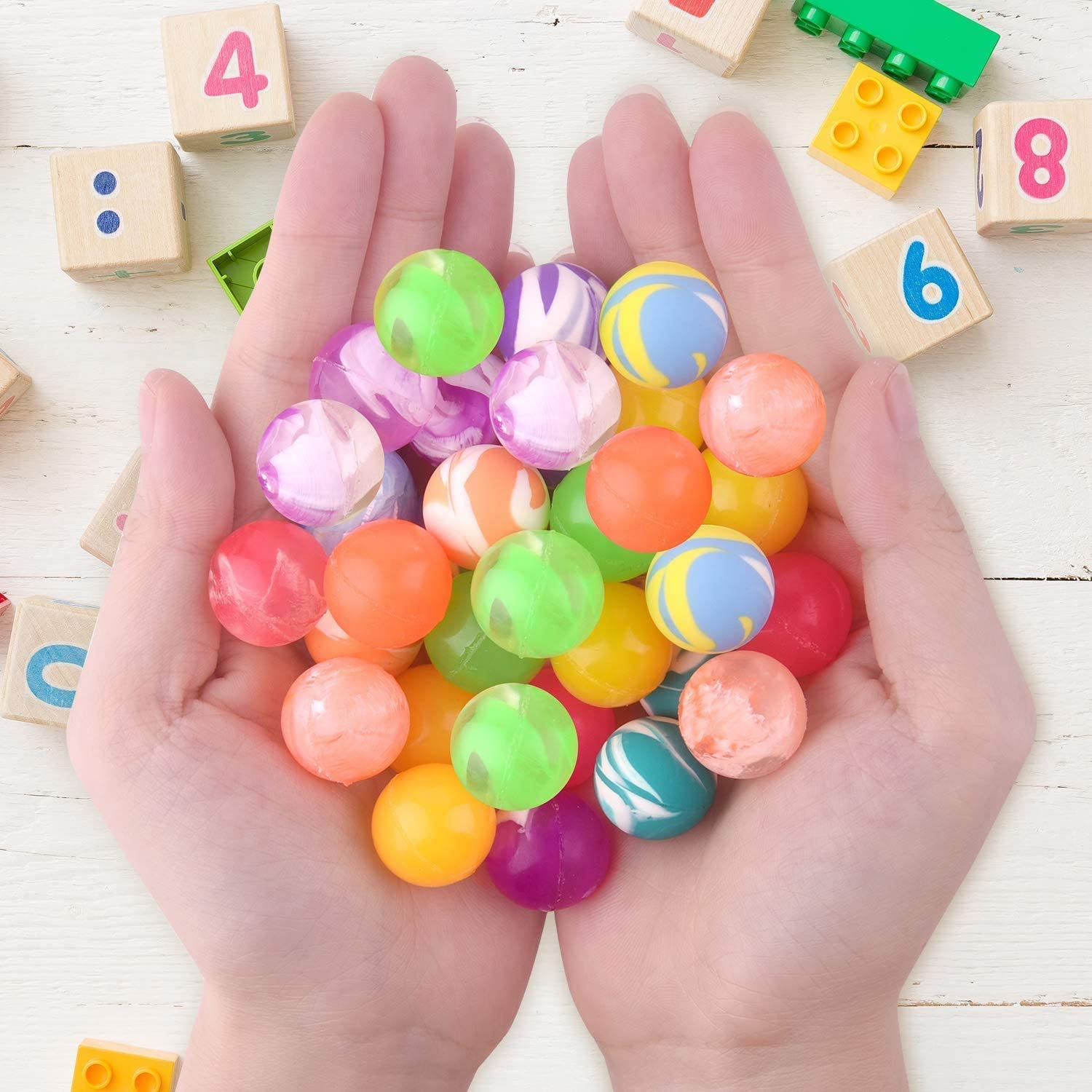 SHATCHI 10pk Bouncy Balls - 27mm Rubber Party Favours | Unisex Kids 6