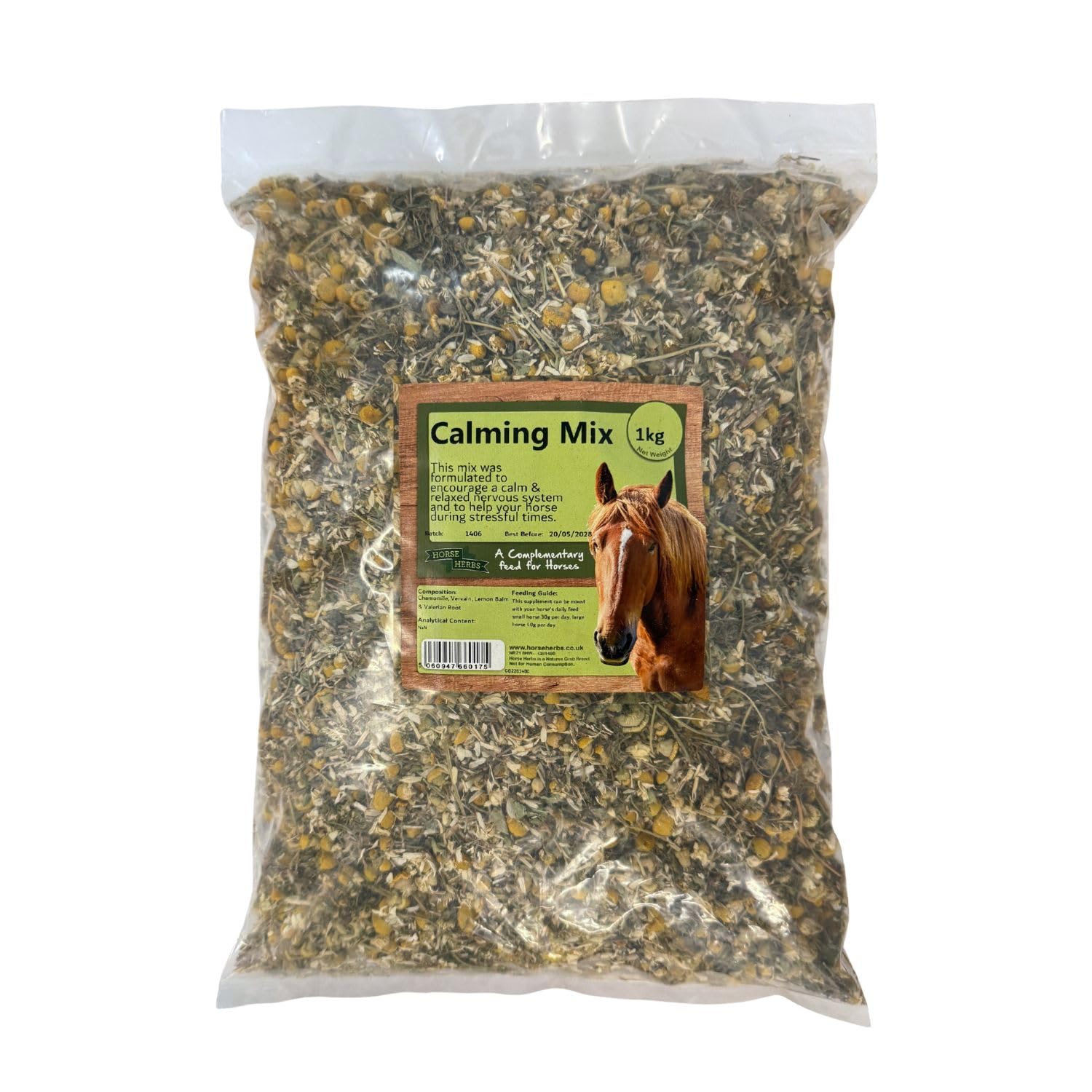 Horse Herbs Calming Mix - 1kg Natural Herbal Supplement for Horses 1
