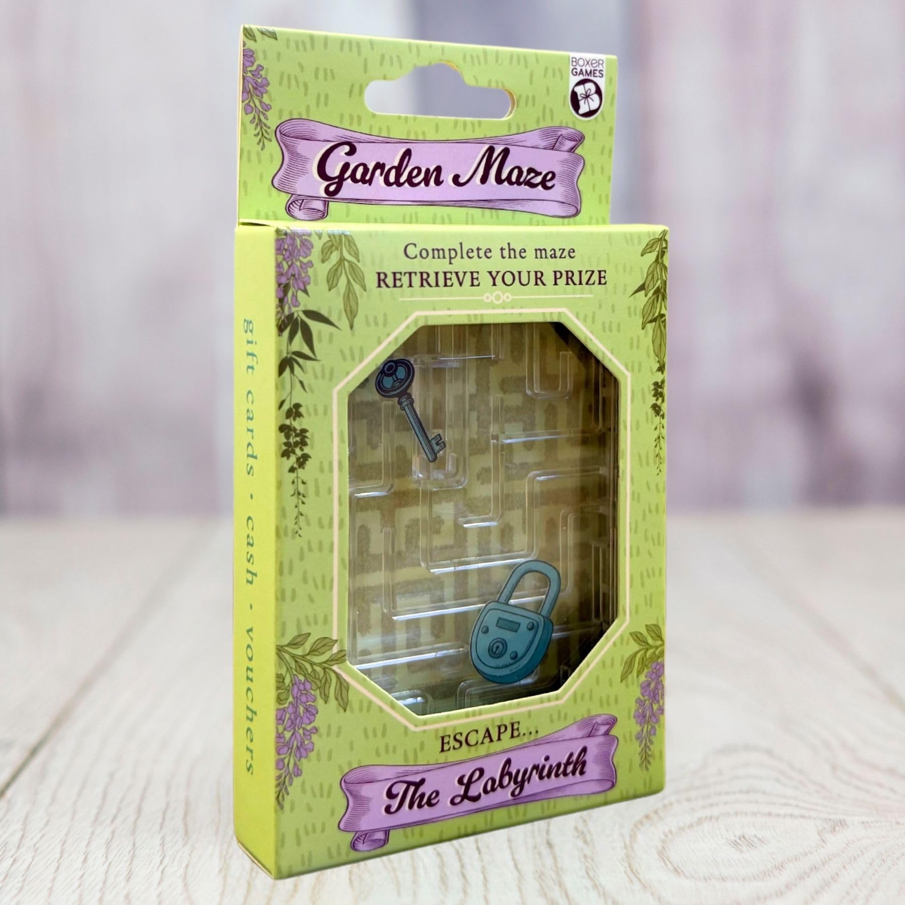 Boxer Gifts Garden Labyrinth Puzzle Box - Money Holder for Cash or Gift Cards 12