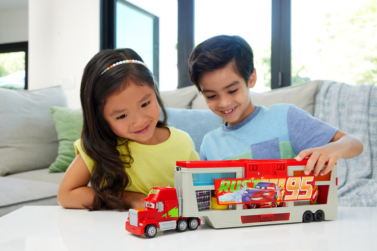 Mattel Disney Pixar Cars Color Changers Mack Truck Playset with Lightning McQueen - Age 4+