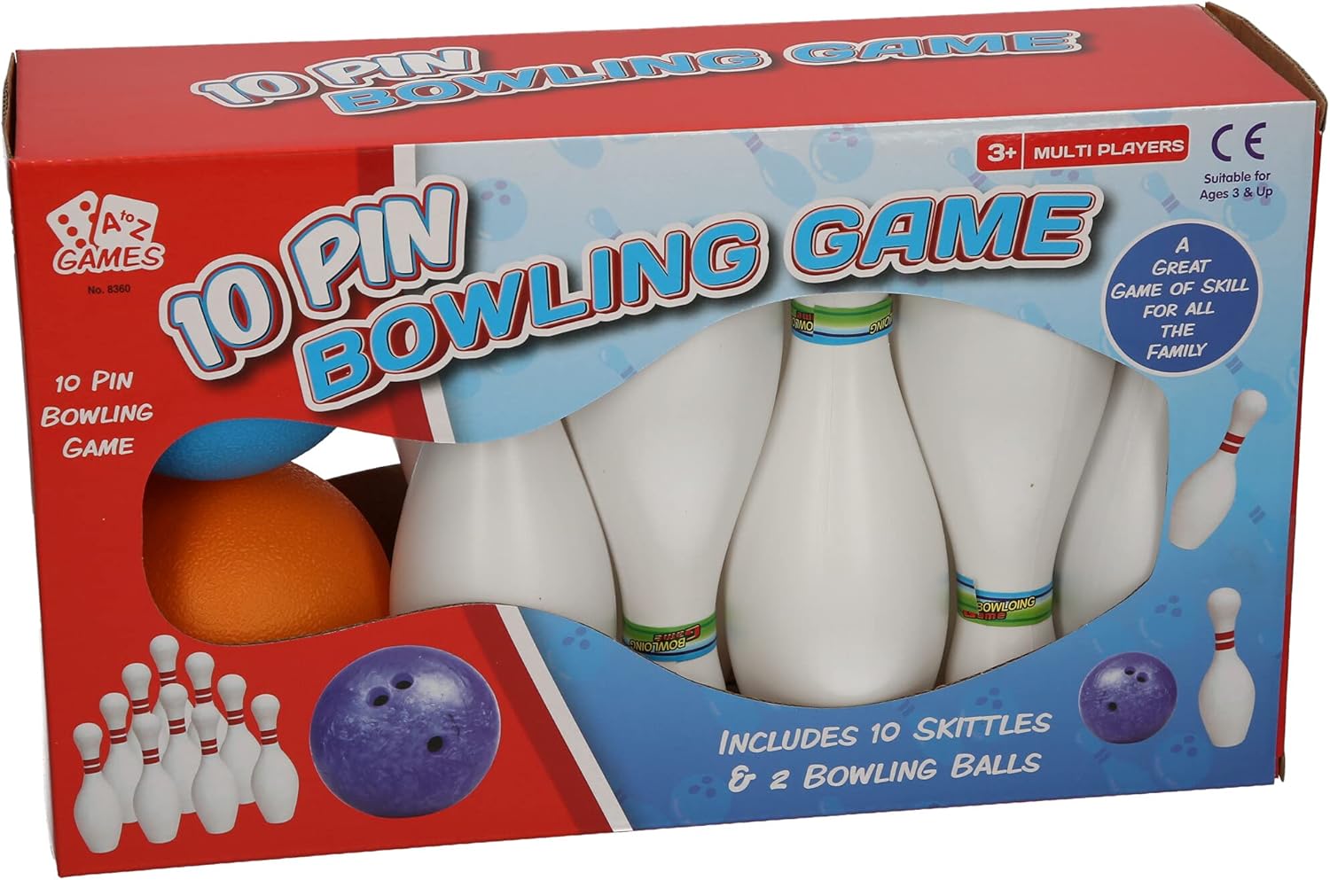 Atoz 8360 10-Pin Bowling Game Set - Indoor & Outdoor Play for Kids 3+ 1