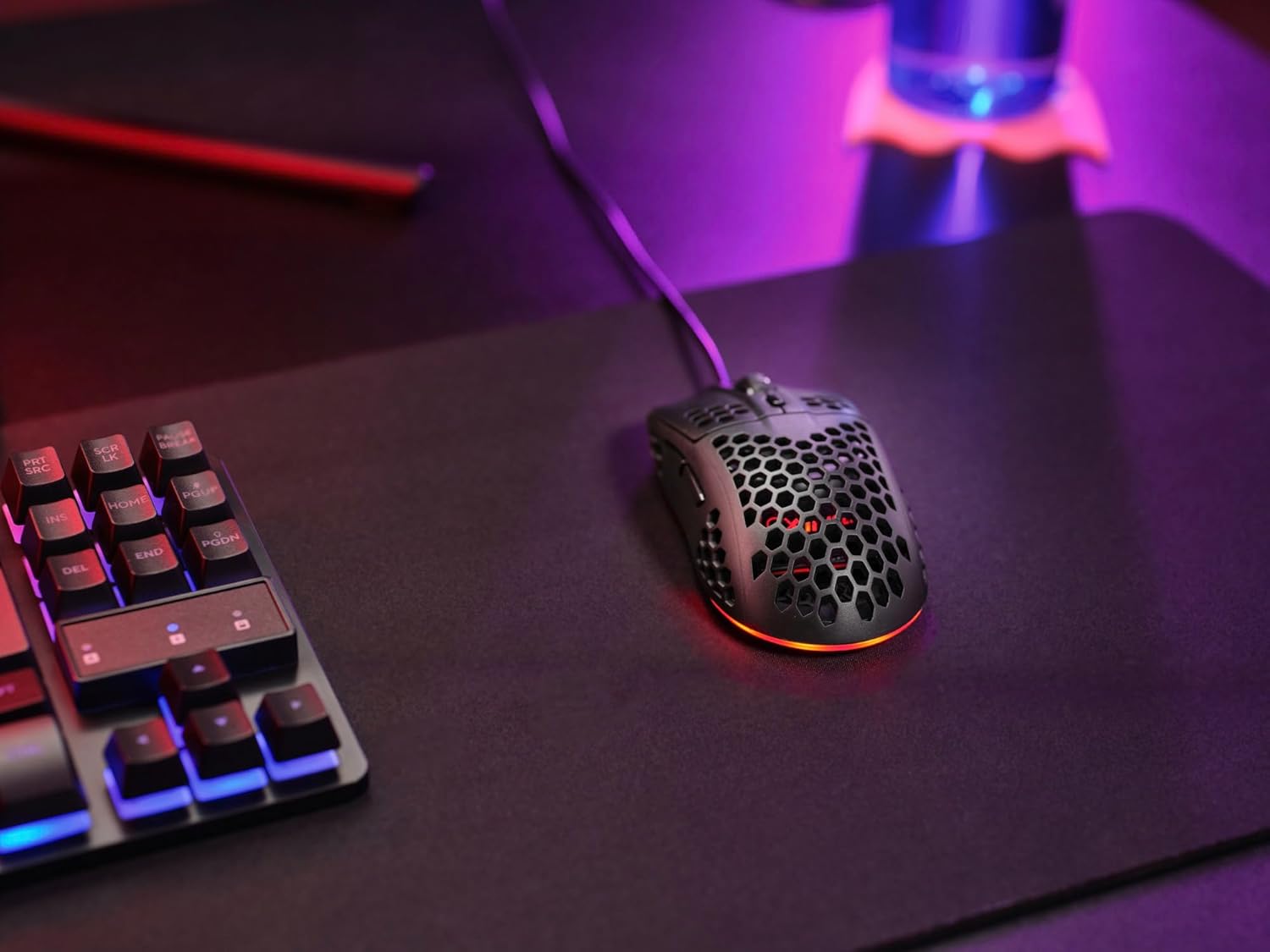 Trust Gaming GXT 928 Helox Superlight Wired Gaming Mouse 65g with RGB Lighting & Adjustable DPI 3