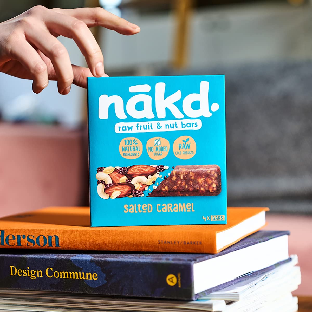 Nakd Salted Caramel Raw Fruit & Nut Bars - Vegan, Gluten Free, No Added Sugar - 35g x 18 2