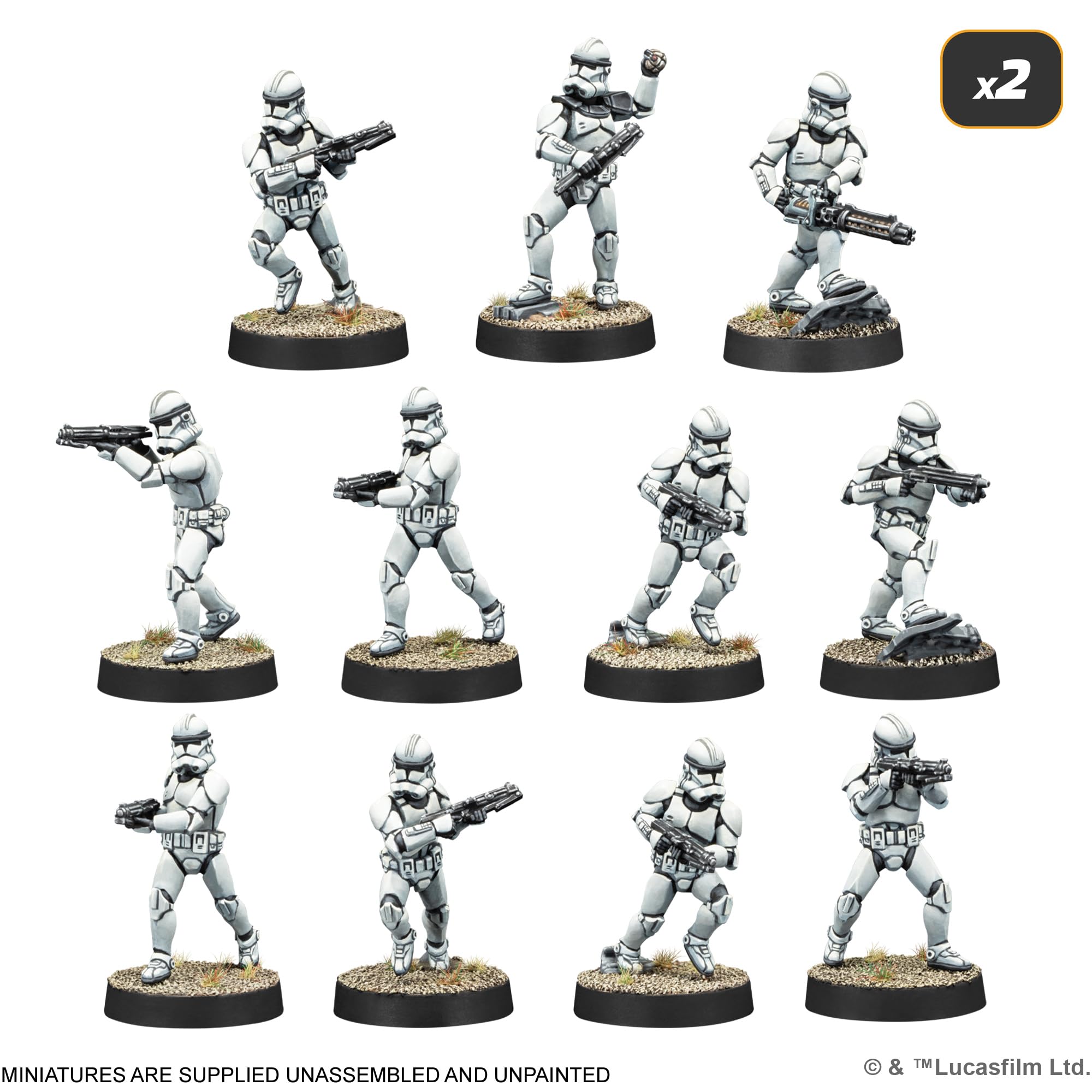 Asmodee Star Wars: Legion - Galactic Republic Starter Set Miniature Game 15