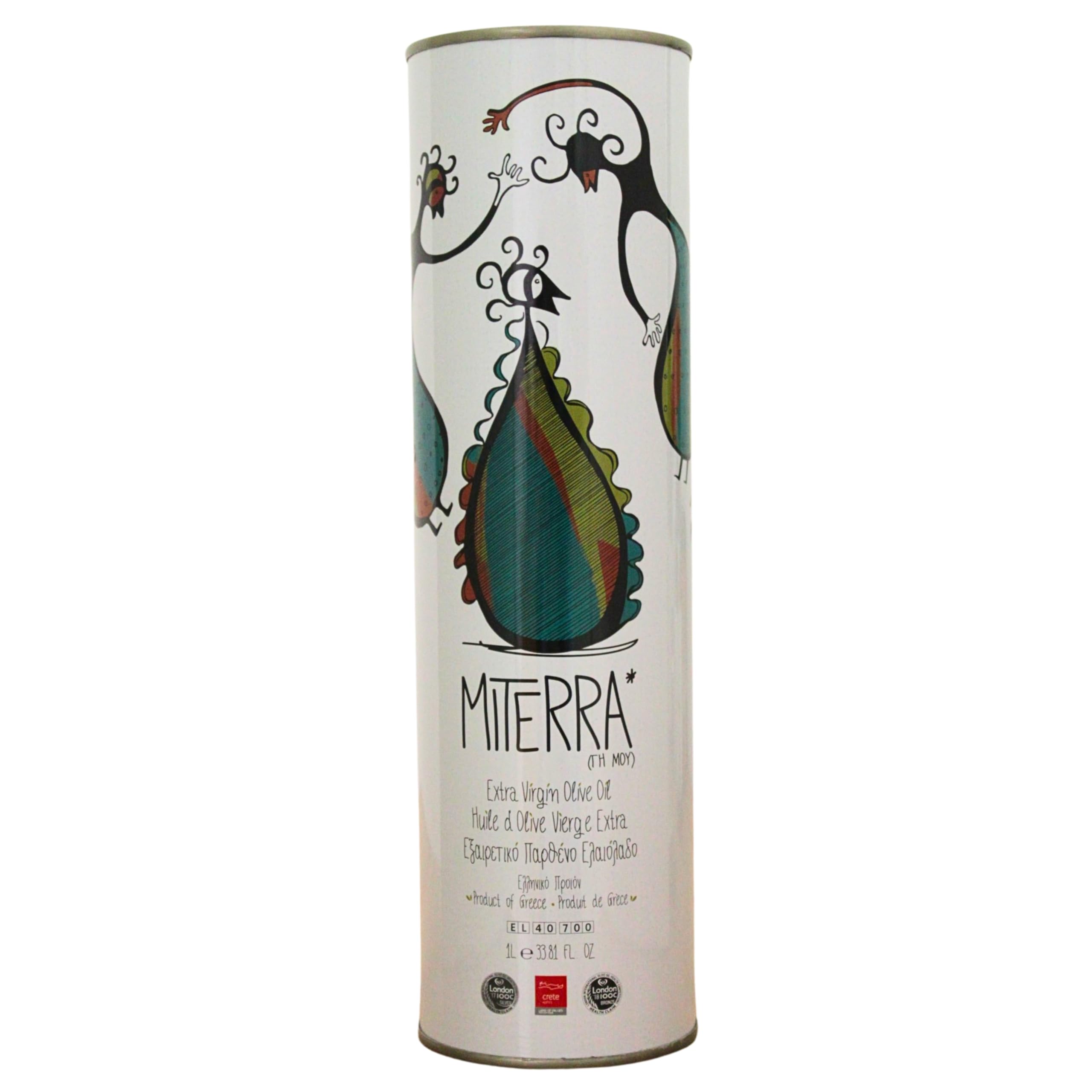 MITERRA Cretan Extra Virgin Olive Oil – 1 Litre Tin, Cold-Pressed Koroneiki Olives 3