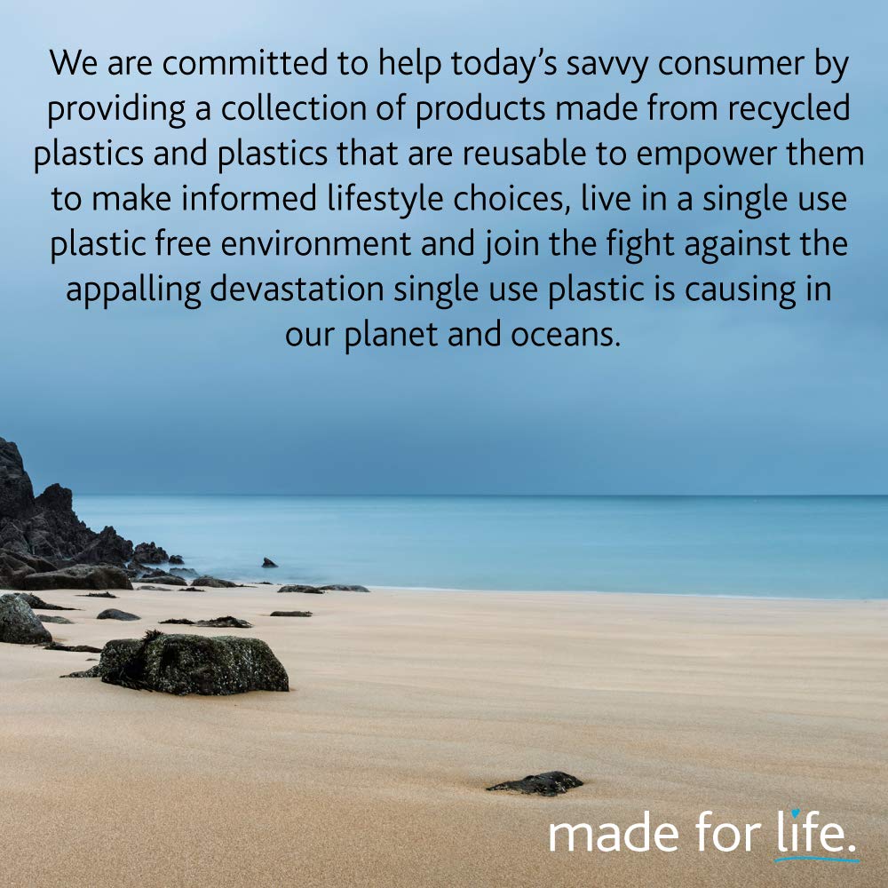 Addis Eco 10L Washing Up Bowl with Twin Handles - Made from 100% Recycled Plastic, Metallic Grey 12