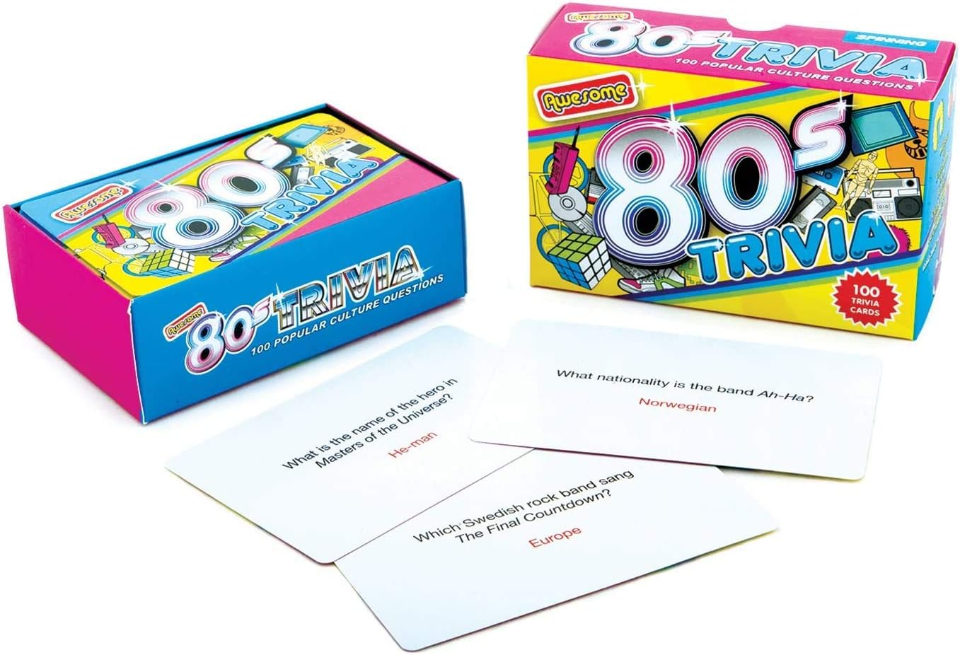 Gift Republic Awesome 80s Trivia Card Game 1