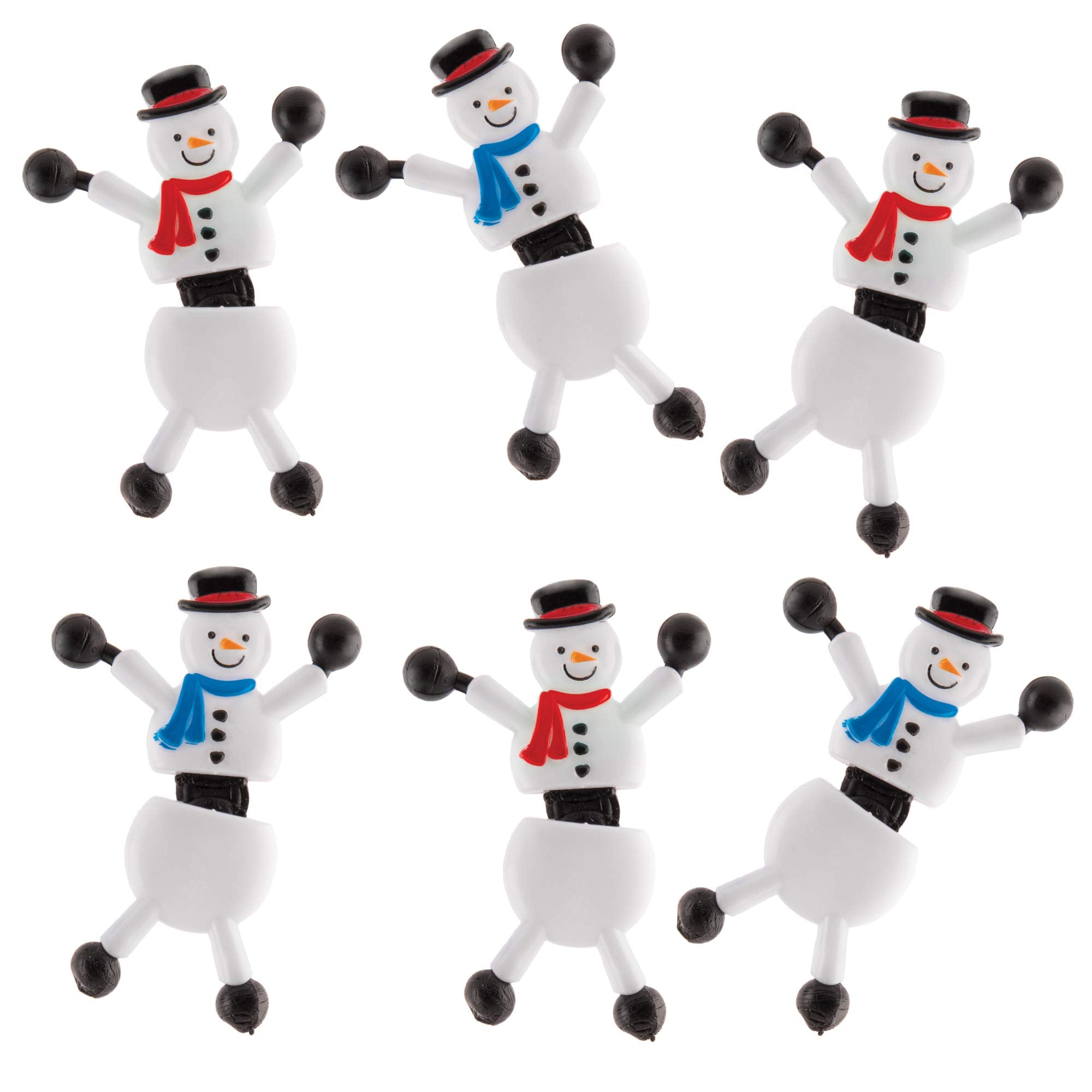 Baker Ross Snowman Wall Crawlers - Sticky Feet Climbing Toys for Kids 3