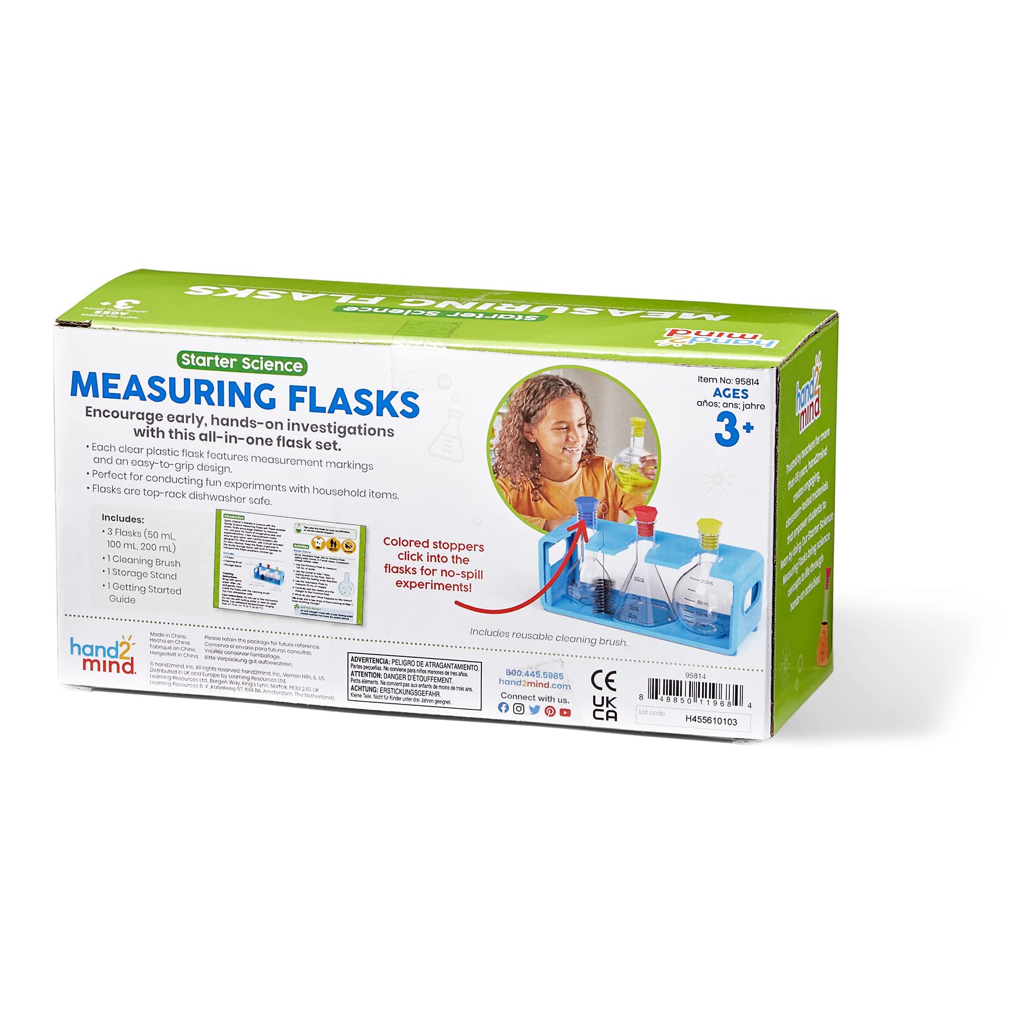 Learning Resources Starter Science Measuring Flask Set - Educational Science Play for Ages 3+ 4