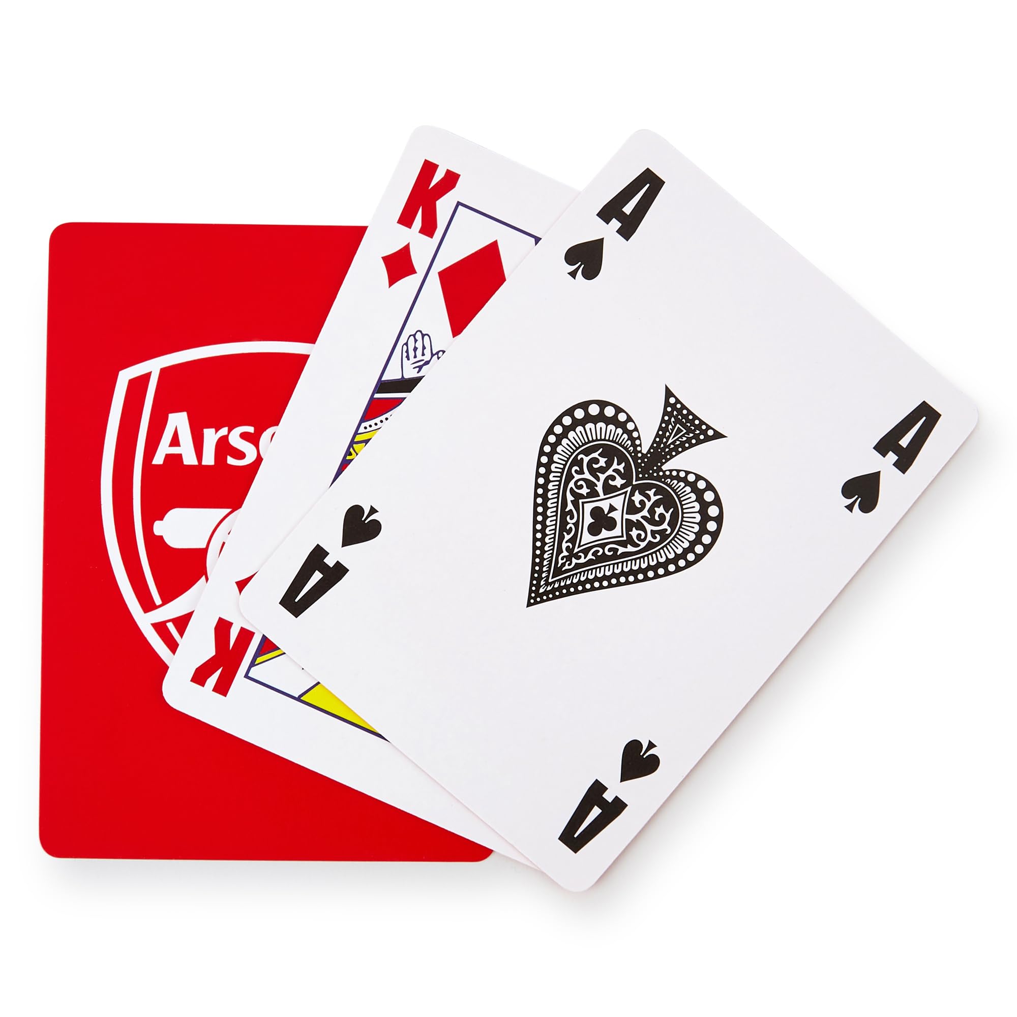 The Gift Scholars Arsenal FC Playing Cards - Officially Licensed Gooners Crest Deck | 52 Cards + 2 Jokers