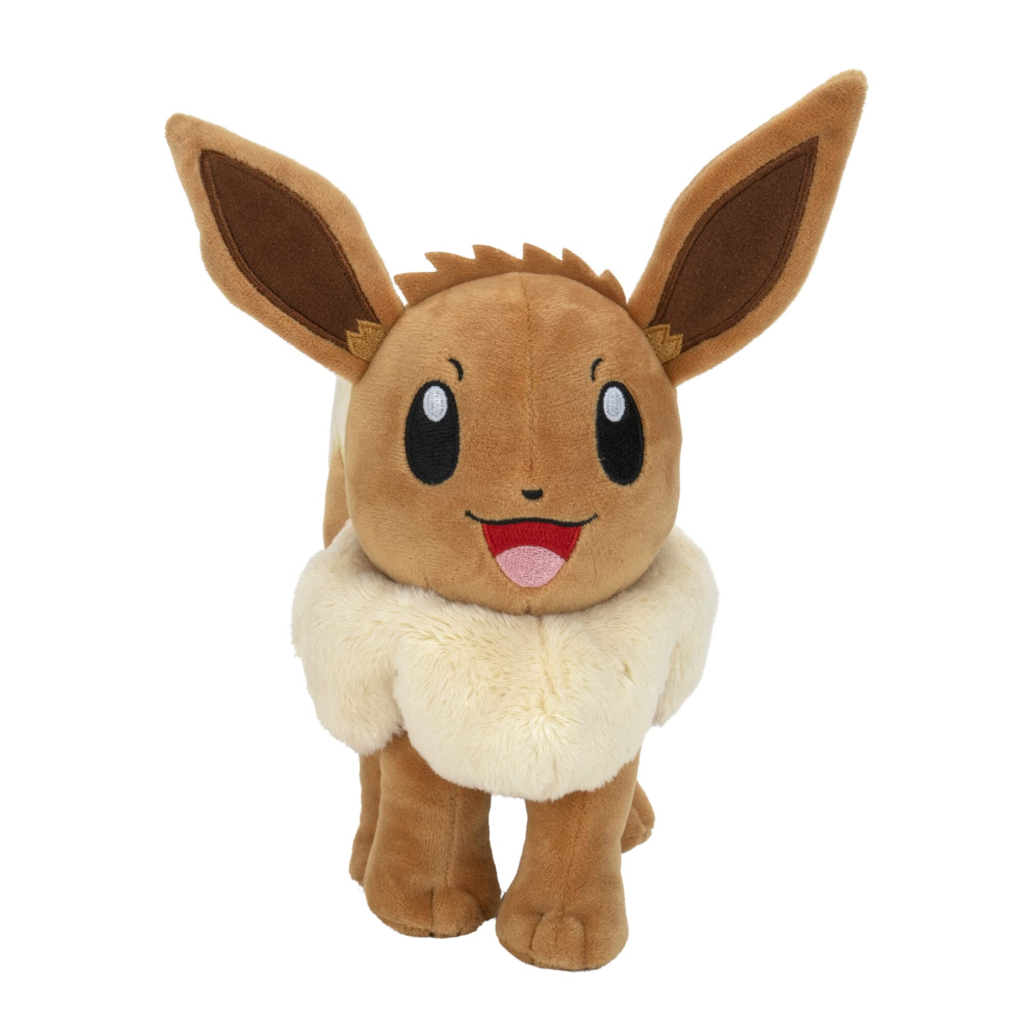 Pokémon Eevee Stuffed Animal Plush - 8-Inch Soft Polyester Toy | Ages 2+ 3