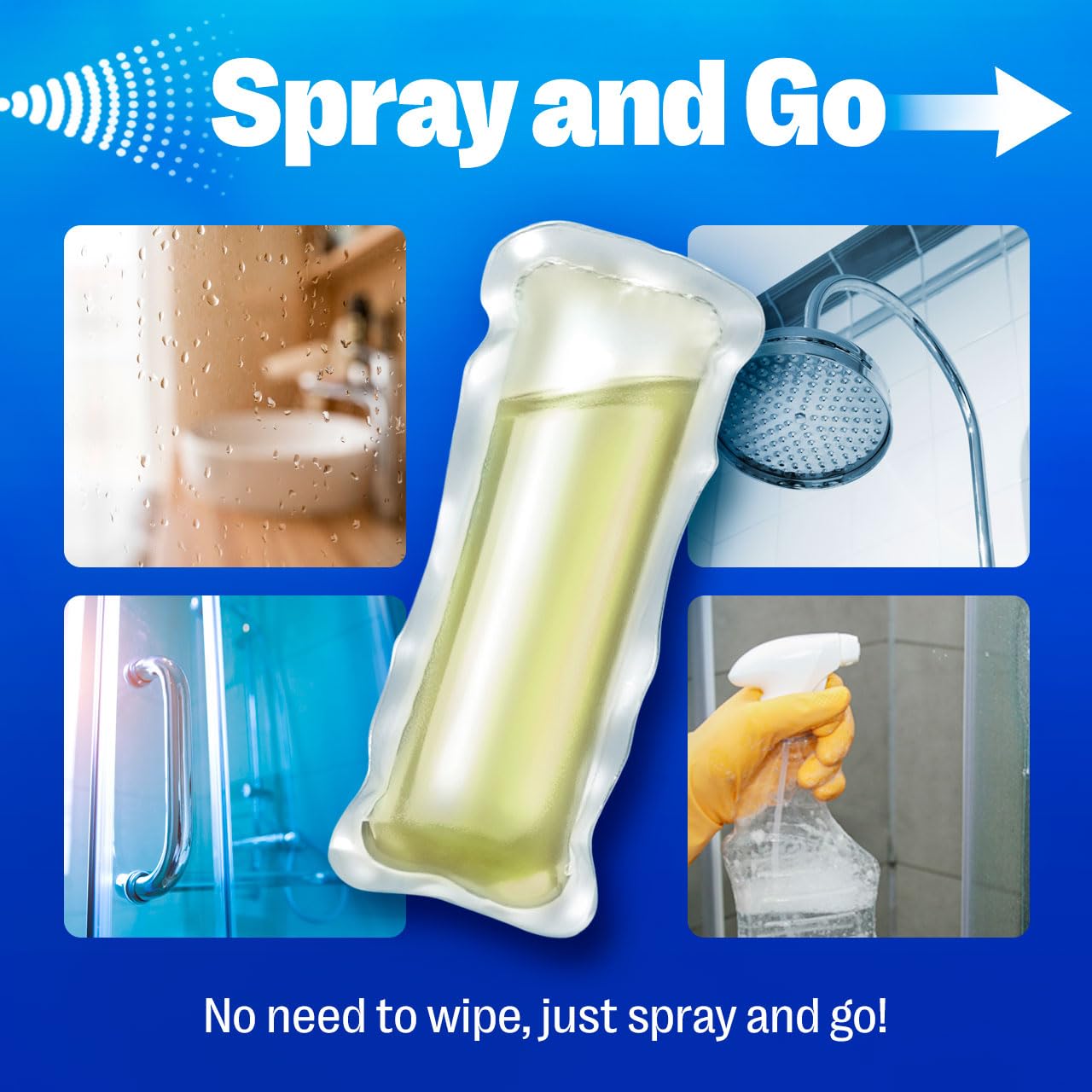 OceanSaver Daily Shower Cleaner EcoDrops - Pack of 6 | Prevents Limescale | Citrus Scent