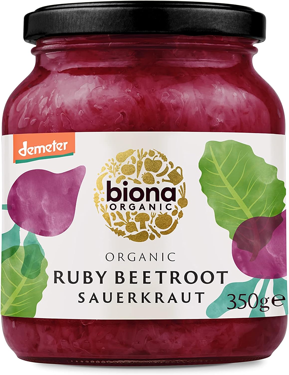 Biona Demeter Organic Sauerkraut Ruby Red 350g 1