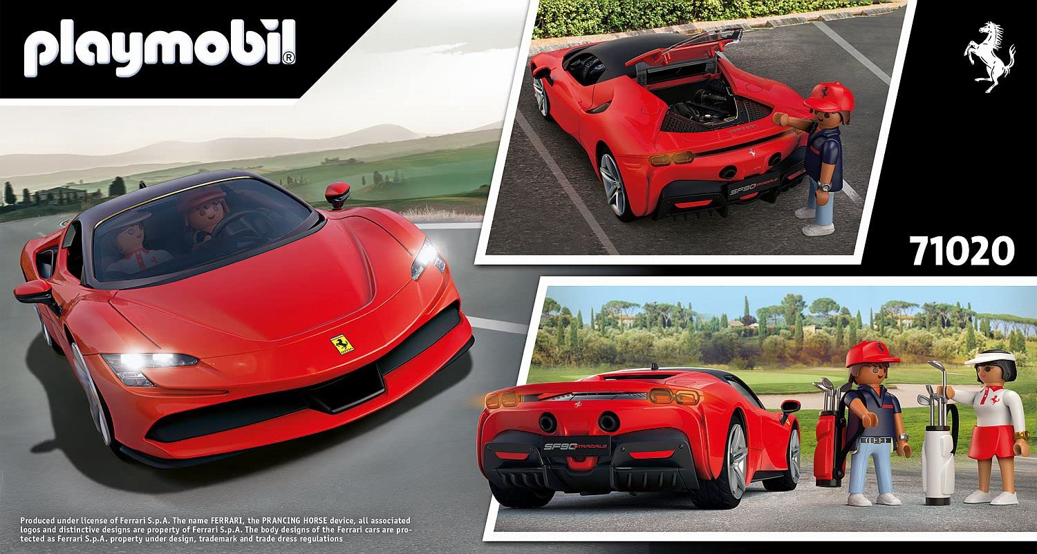 Playmobil Ferrari SF90 Stradale Supercar Playset | 43 Pieces | Ages 5+