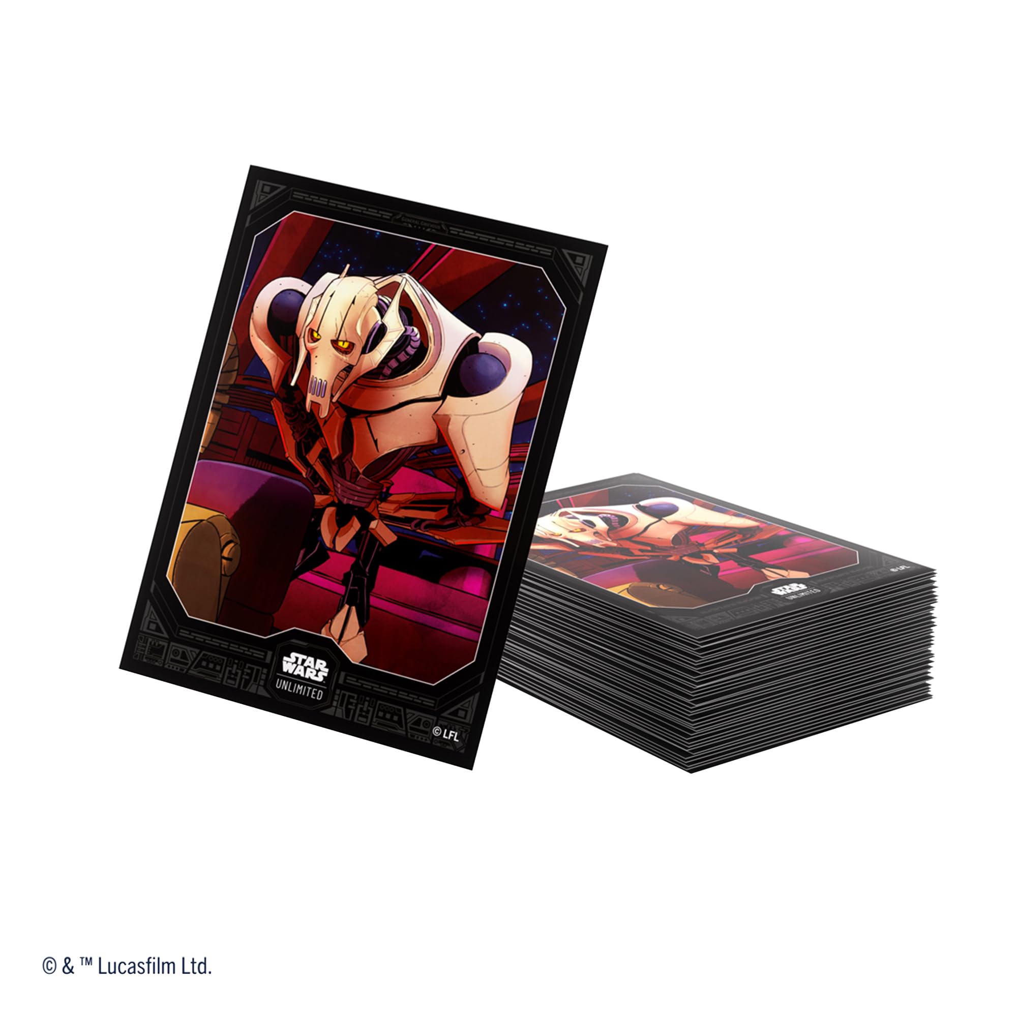 Gamegenic Star Wars Unlimited General Grievous Art Sleeves (60 Count) | 66x92mm | Acid-Free 2