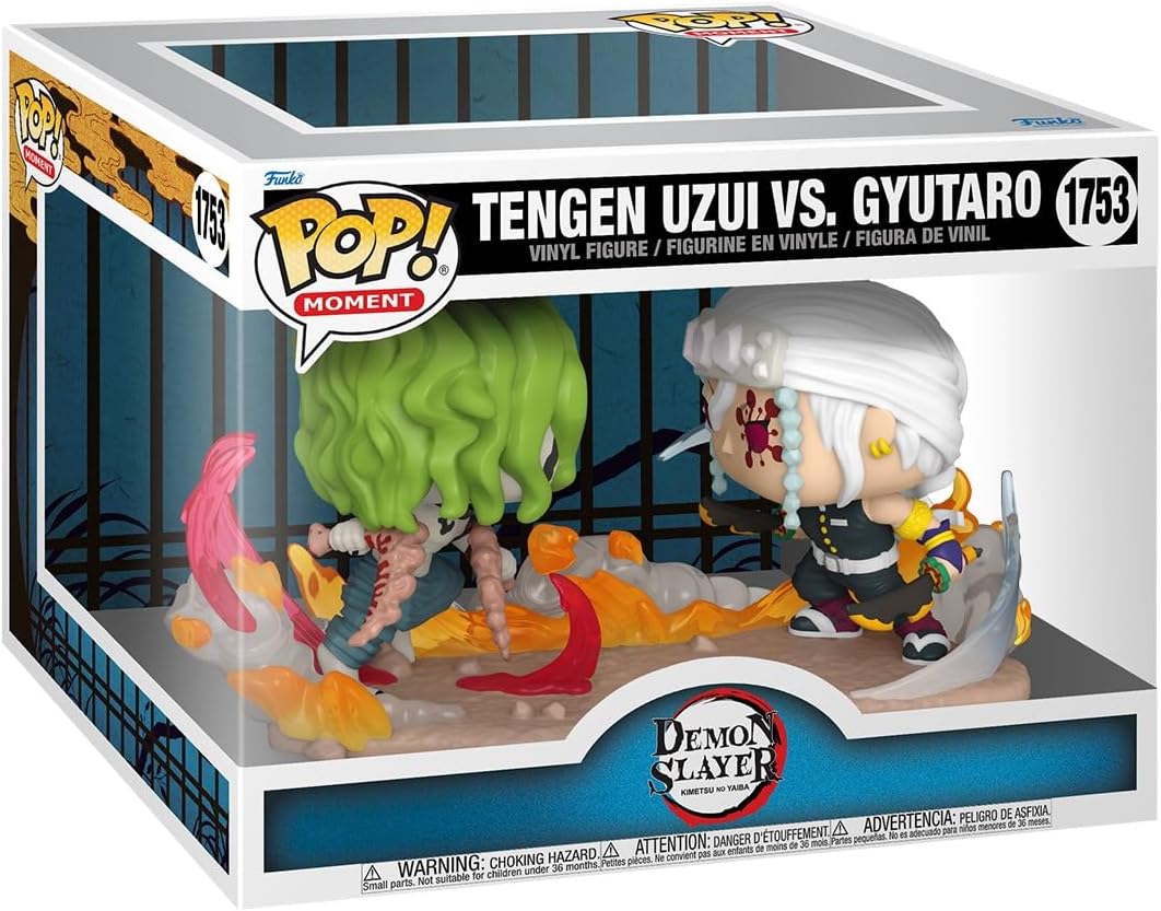 Funko Pop! Moments: Demon Slayer - Tengen Uzui vs Gyutaro Vinyl Figure 1