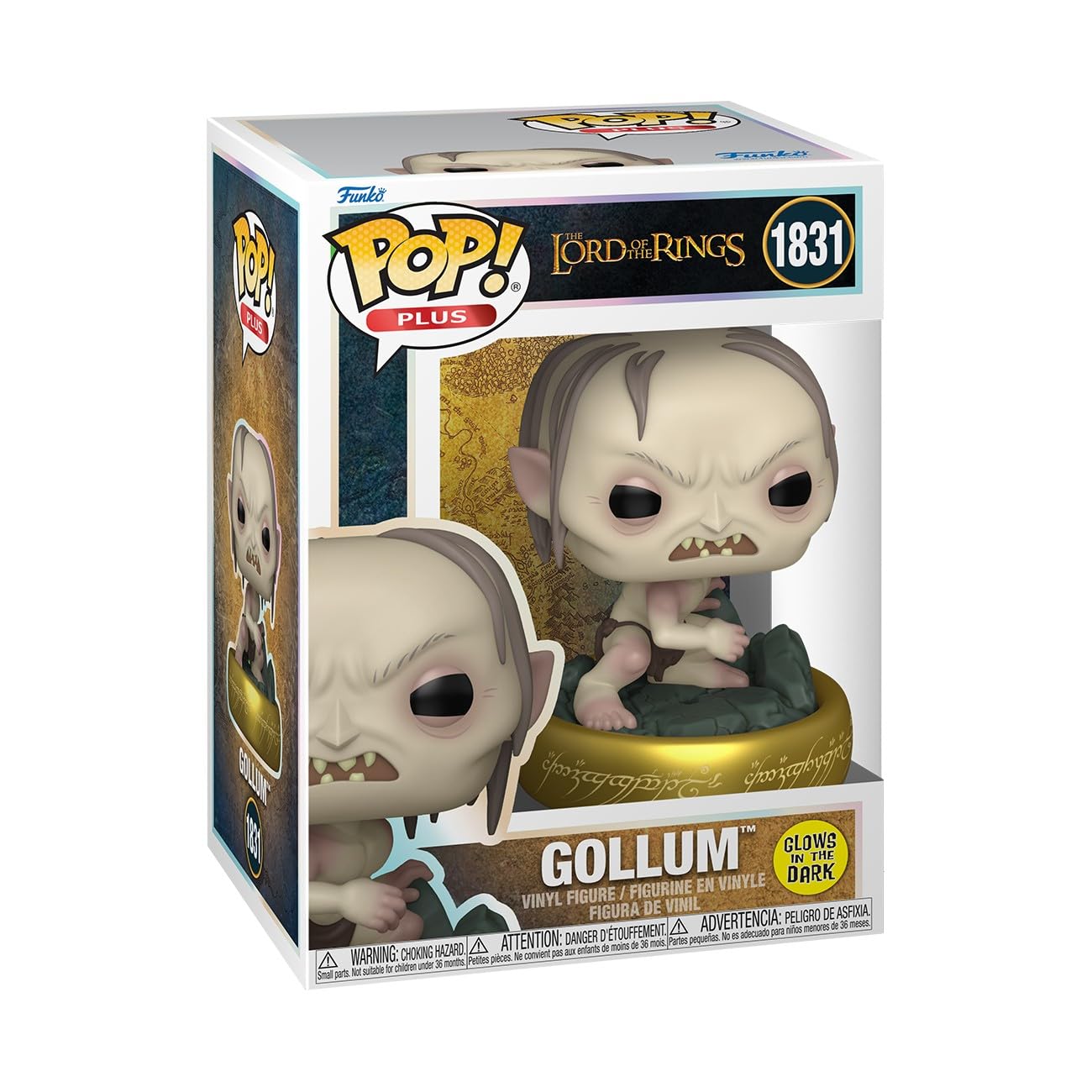 Funko Pop! Gollum - Lord Of the Rings - Glow In the Dark Vinyl Figure | 3.75 in