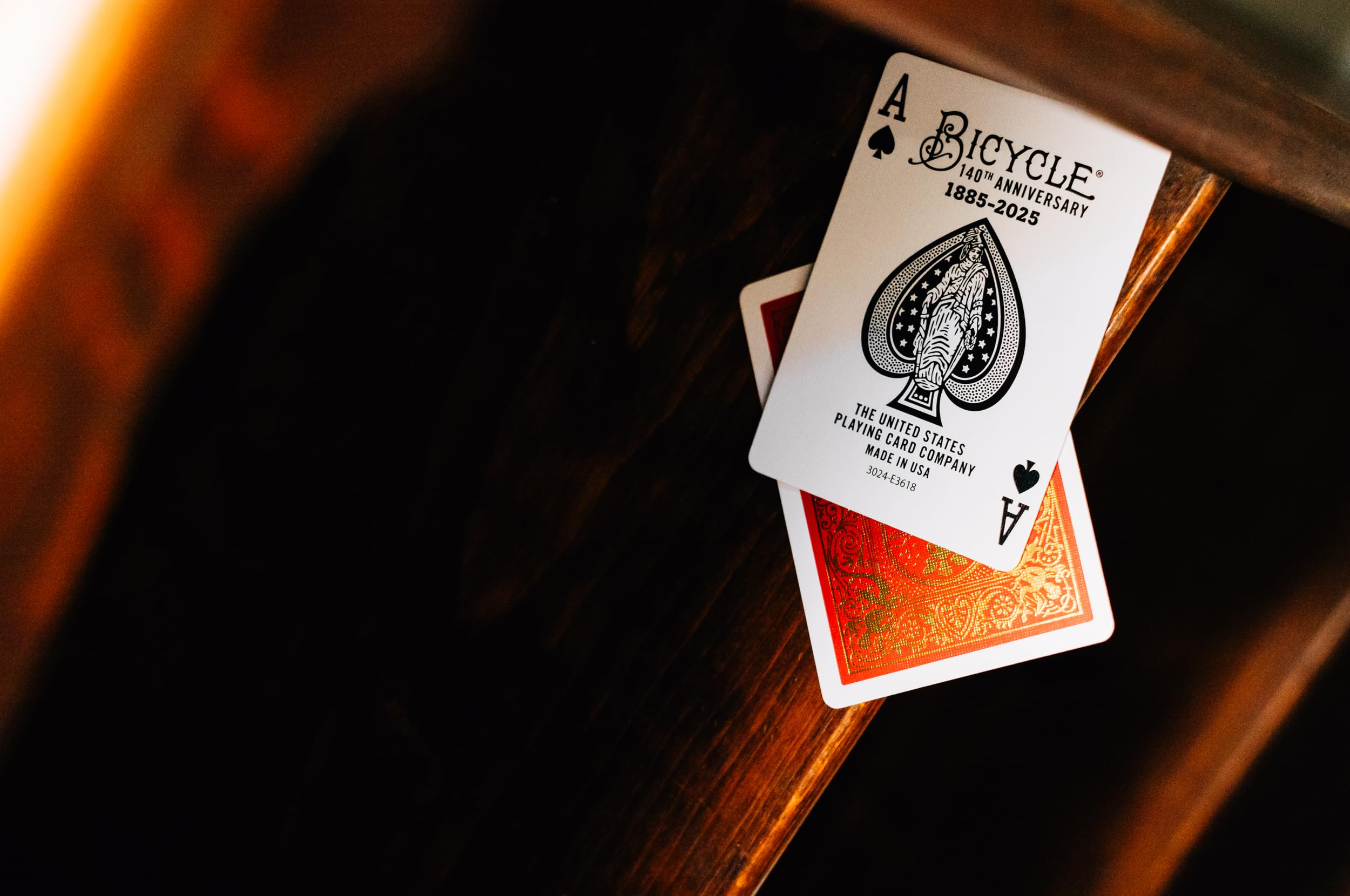 Bicycle 140th Year Anniversary Playing Cards Red and Gold Foil 2