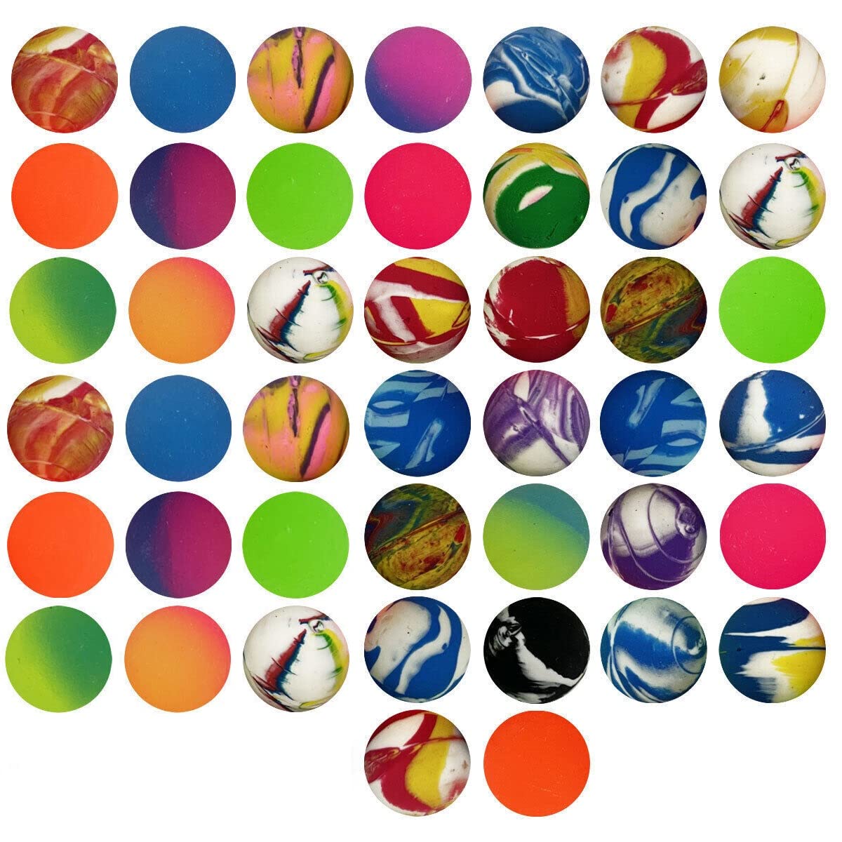 SHATCHI 10pk Bouncy Balls - 27mm Rubber Party Favours | Unisex Kids 1