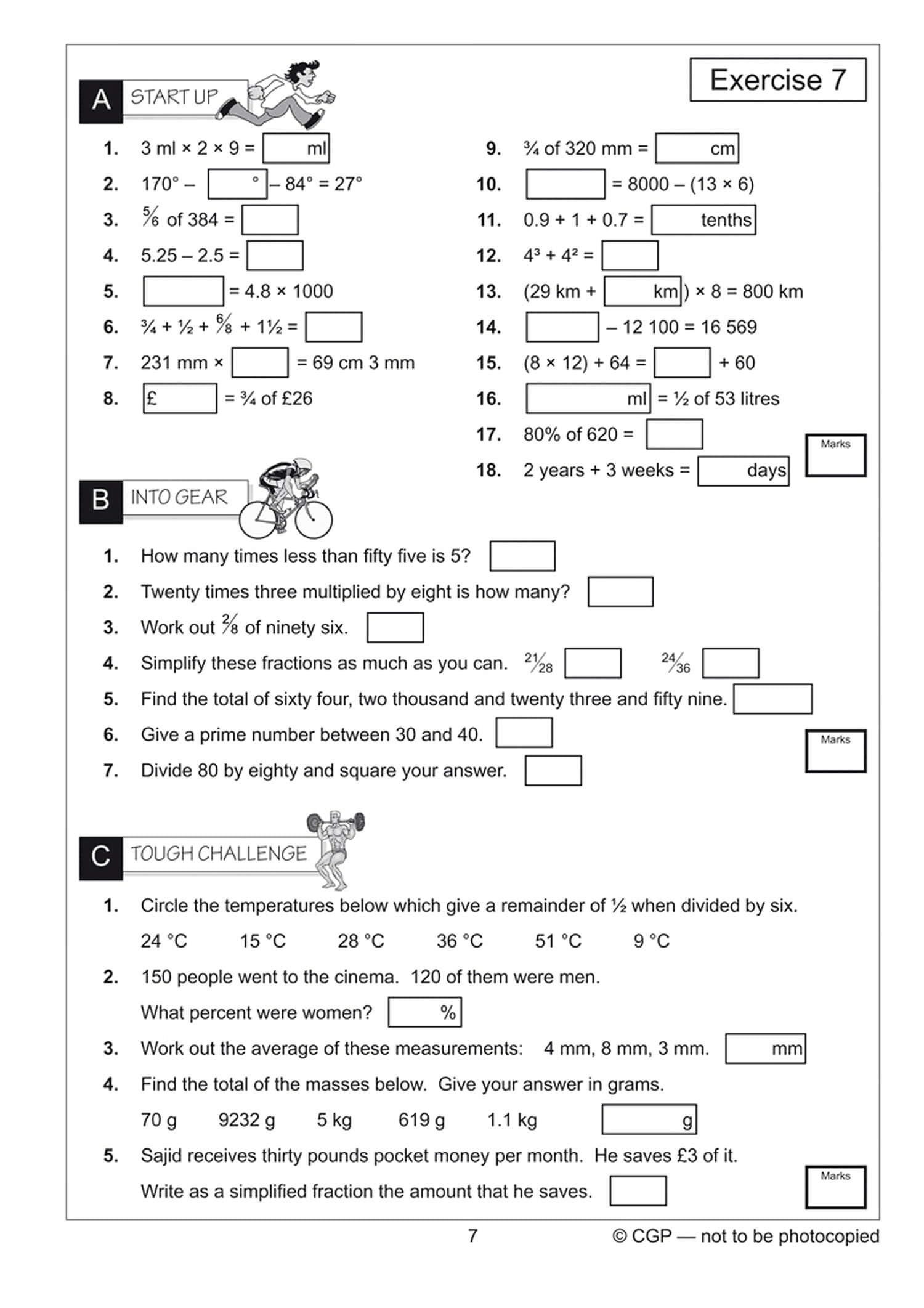 CGP Year 6 Mental Maths Workout - Ages 10-11 | Paperback | 40 Pages 2