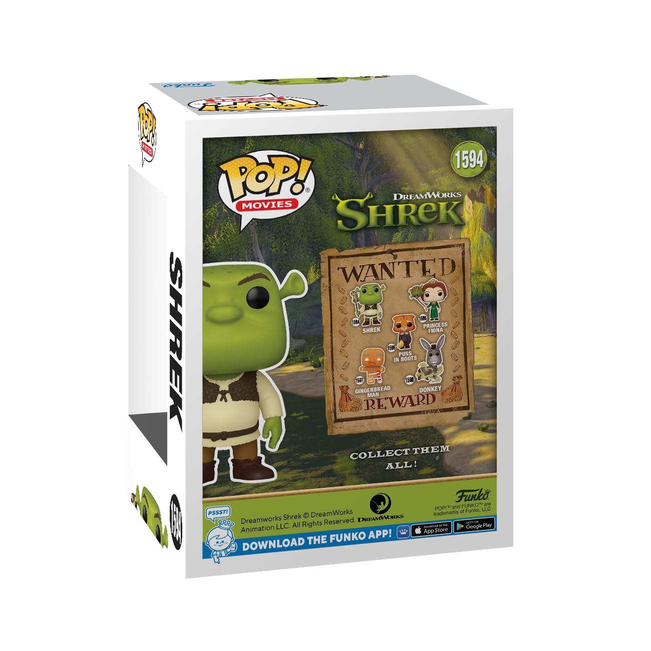 Funko Pop! Movies: Shrek DreamWorks30th - Shrek with Snake Vinyl Figure 11