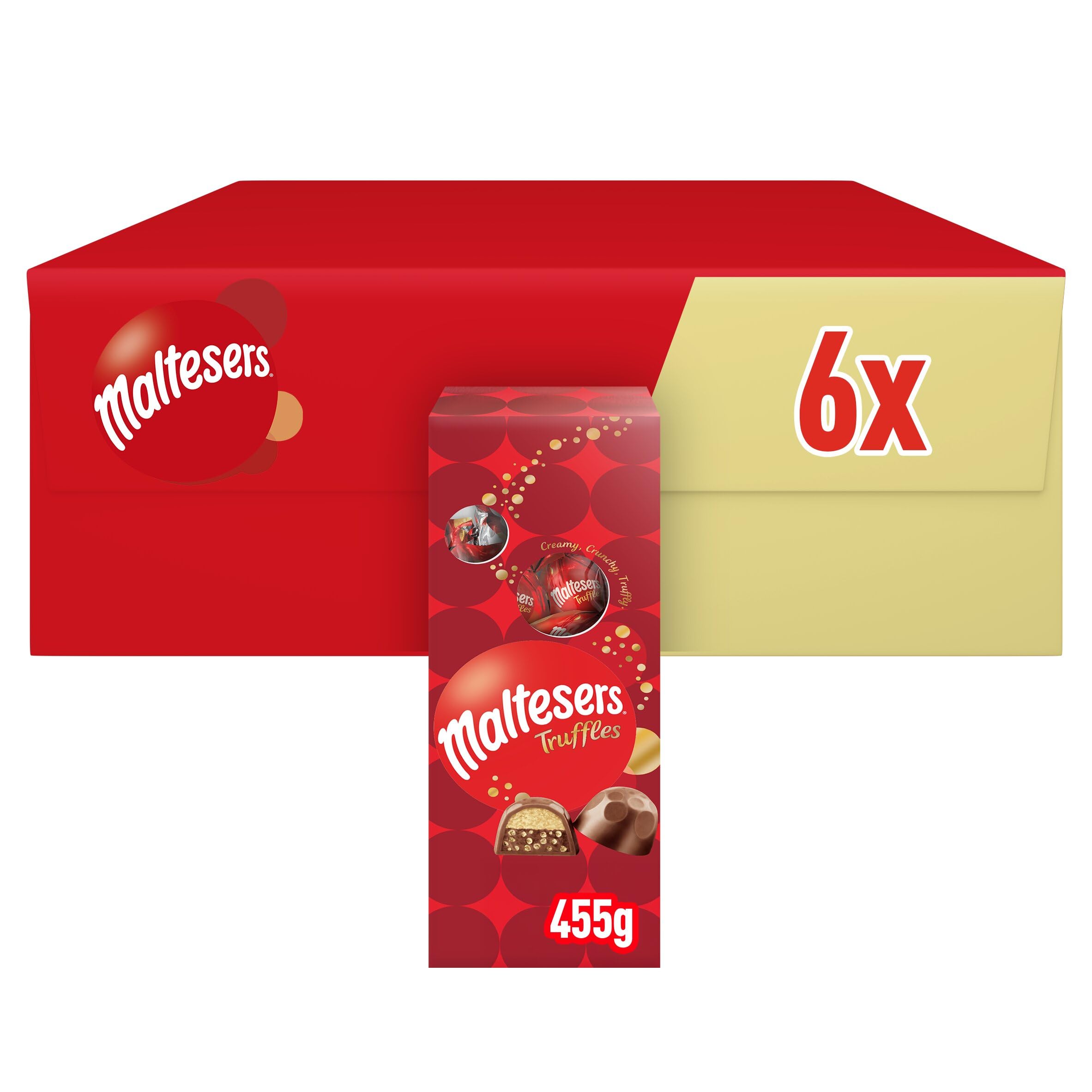 Maltesers Chocolate Truffles Gift Box - Milk Chocolate with Honeycomb | 455g
