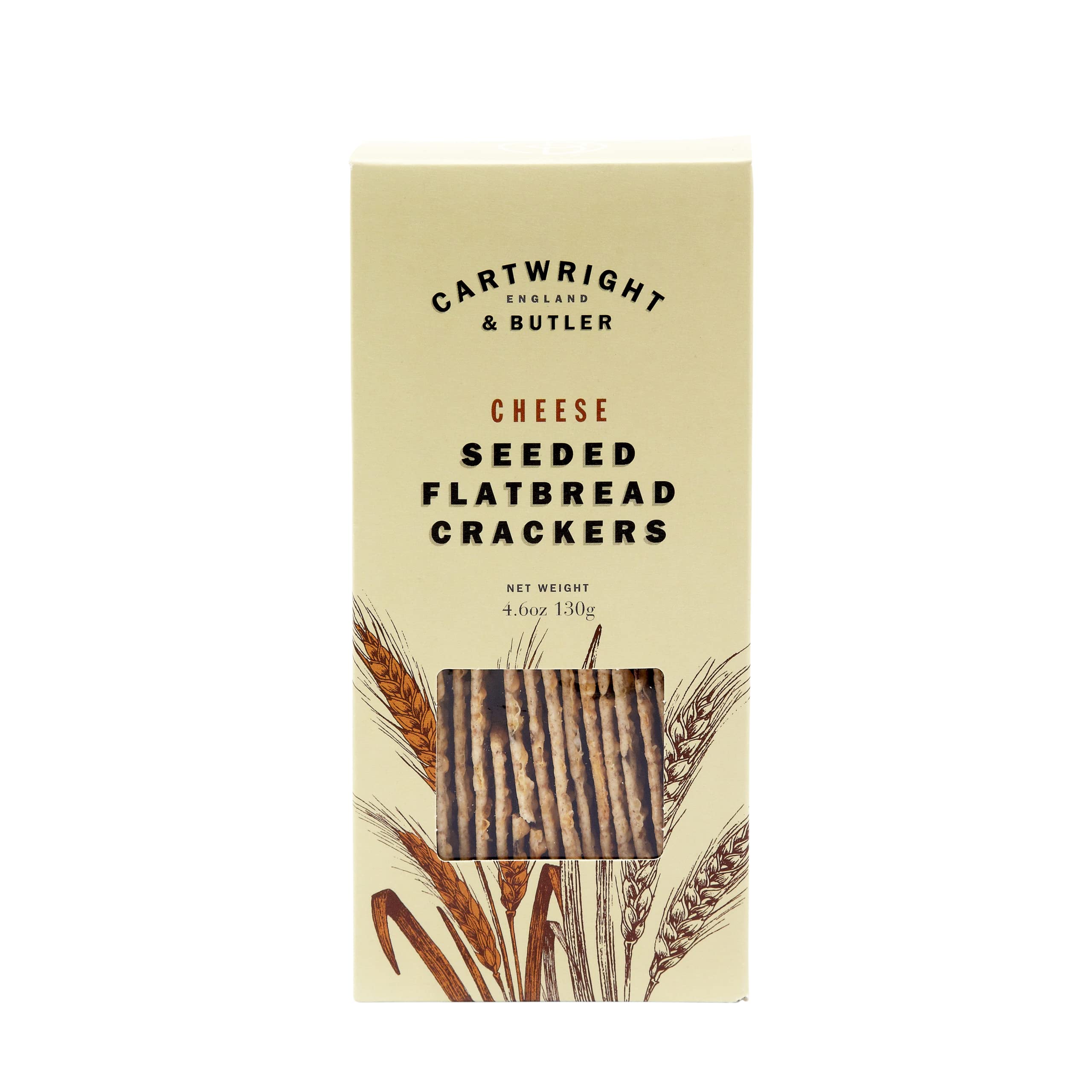 Cartwright & Butler Cheese Flatbreads - Wheat & Rye Flour with Linseeds | 130g