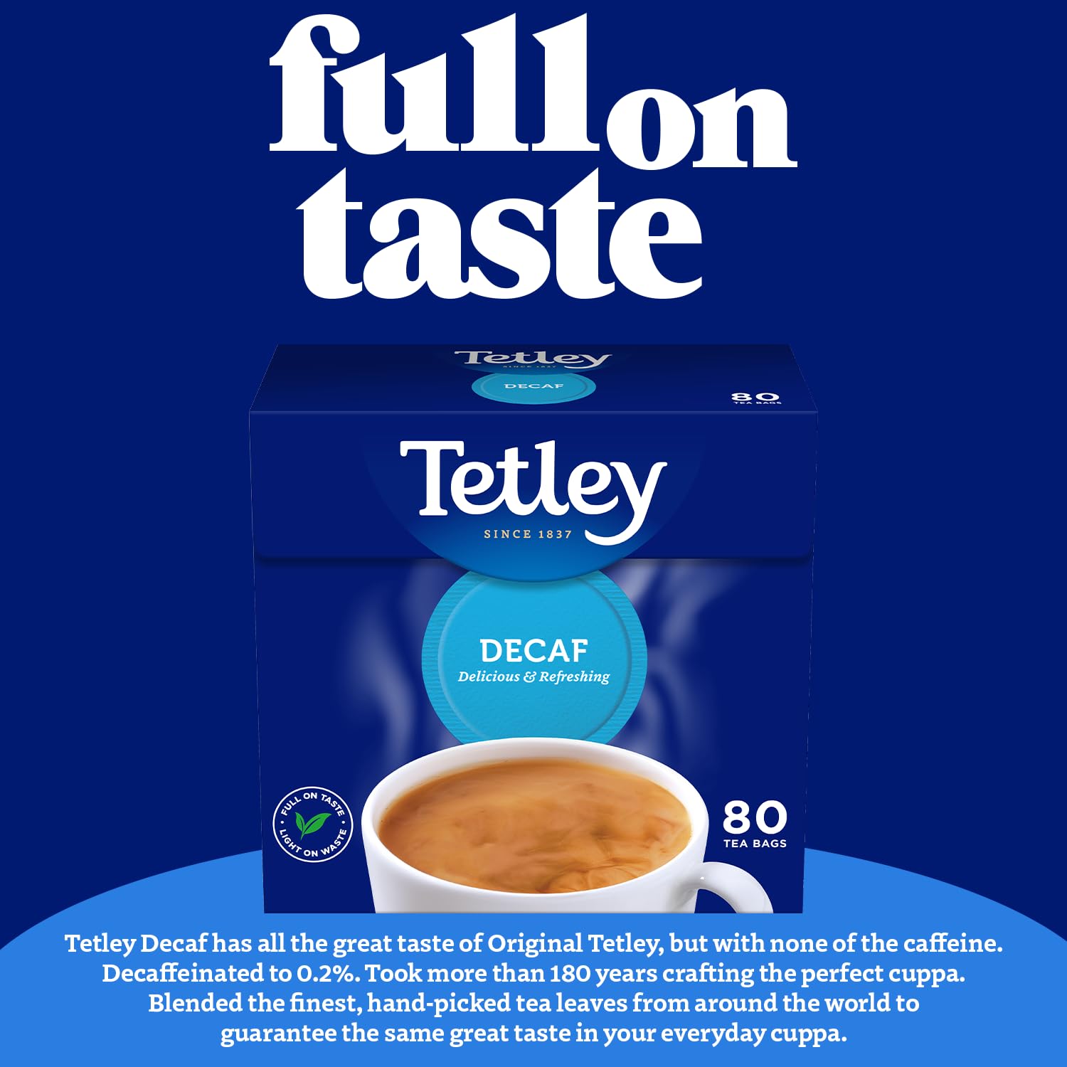 Tetley Everyday Original Decaf Black Tea Bags – Smooth Decaf Blend, 1.5kg 2