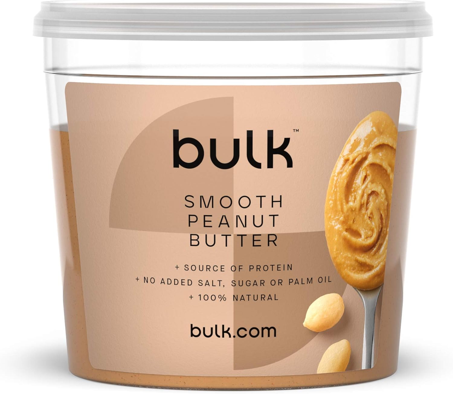 Bulk - Natural Roasted Peanut Butter Tub, Smooth, 1 kg 1