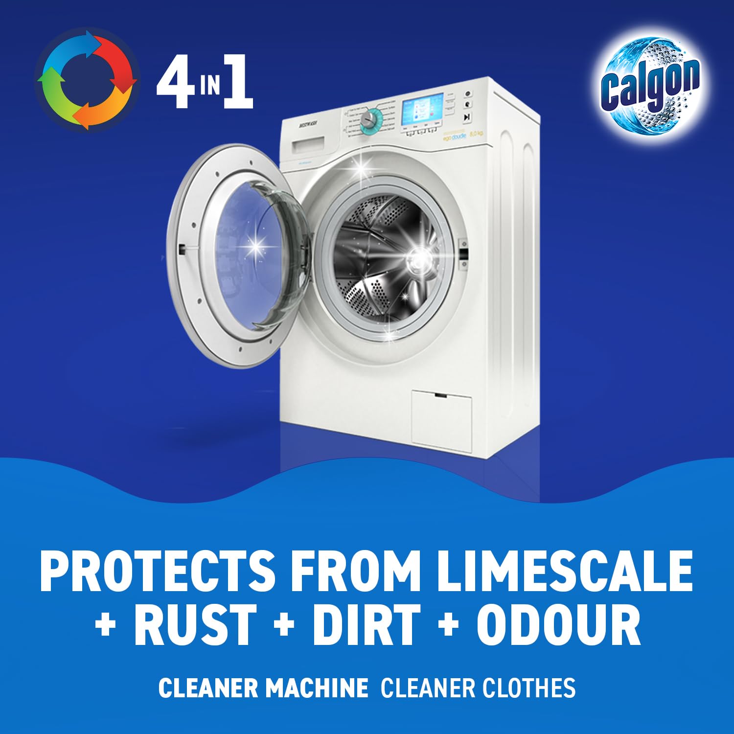 Calgon - 4-in-1 Washing Machine Cleaner and Water Softener Tablets, 45 Tablets 11