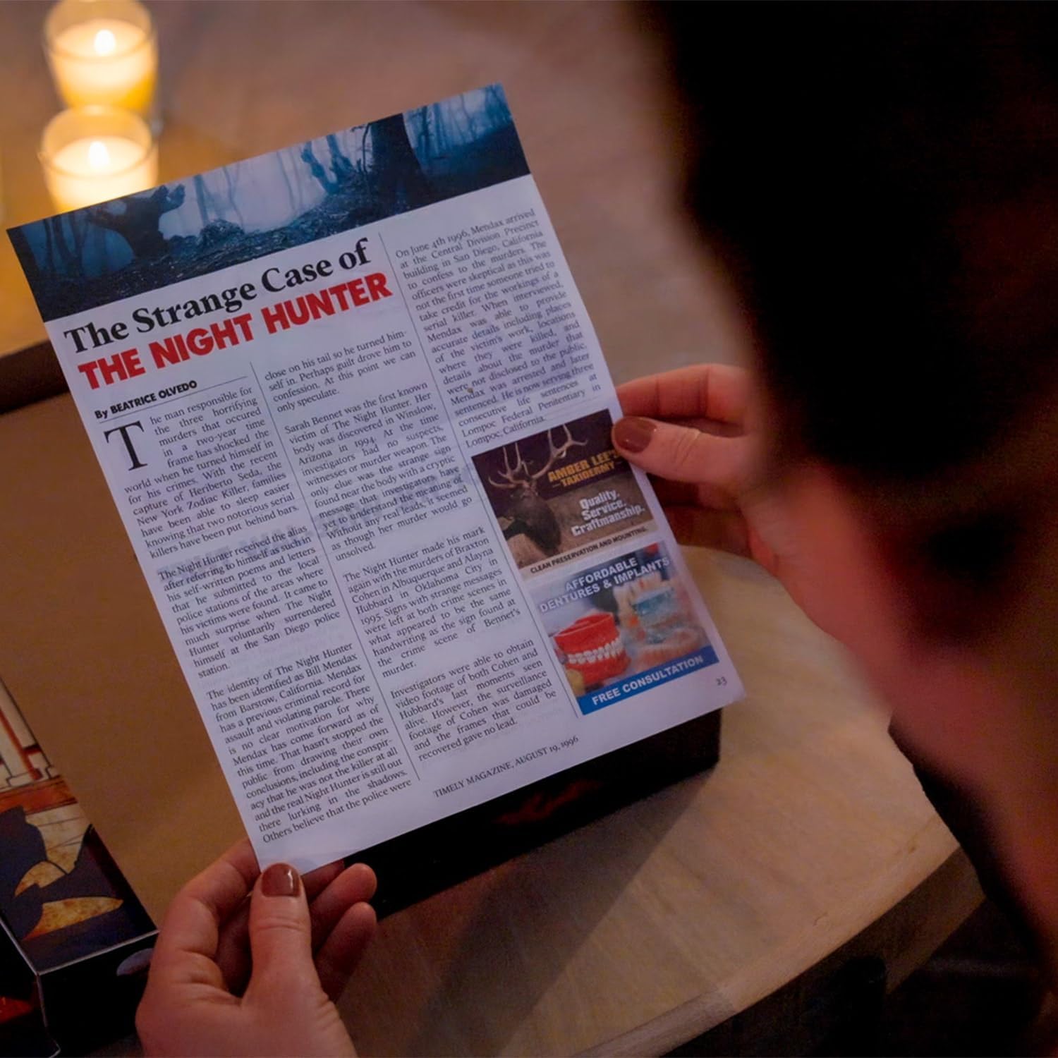 University Games The Night Hunter Murder Mystery Party Game 4